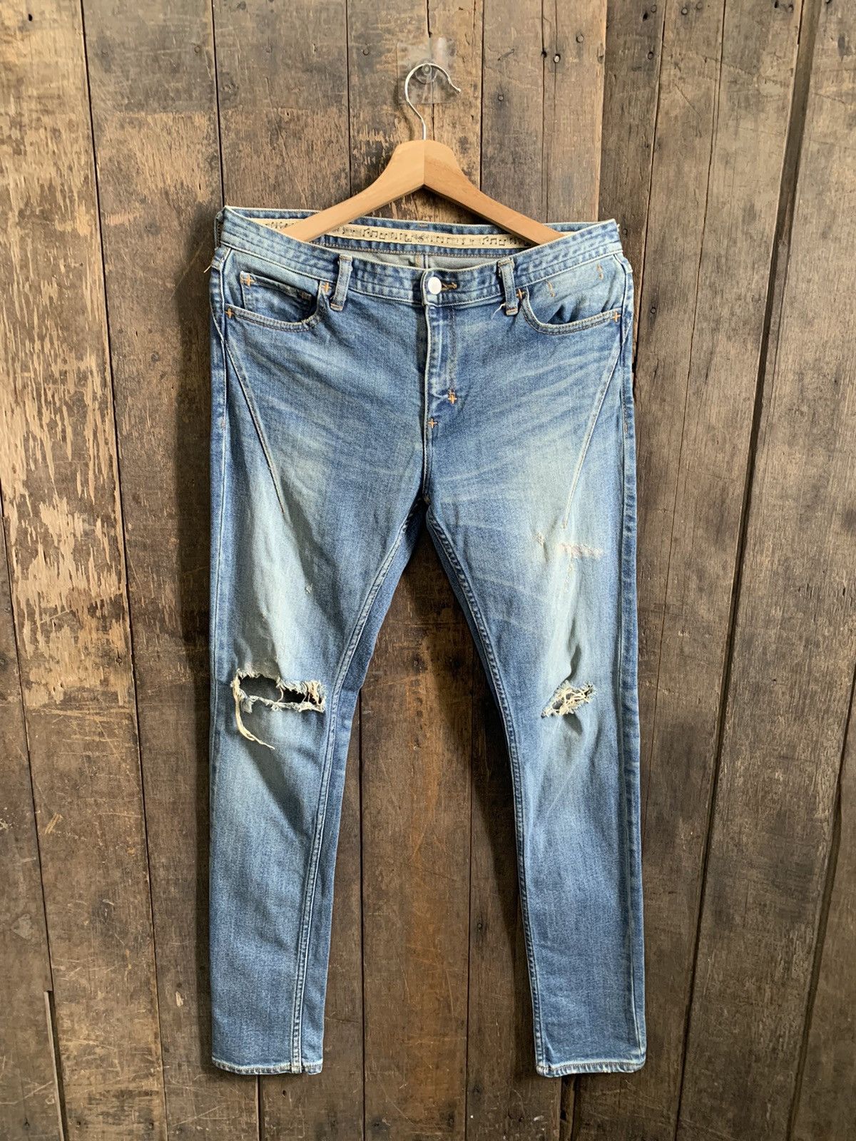 Number (N)ine Studious Number(N)ine Distressed Denim Jeans Size US 32 / EU 48 - 12 Thumbnail