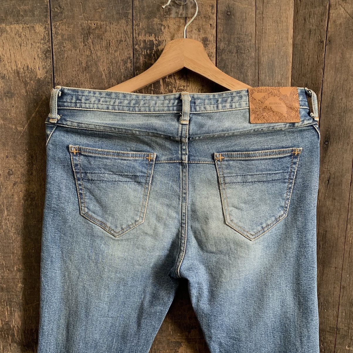Number (N)ine Studious Number(N)ine Distressed Denim Jeans Size US 32 / EU 48 - 7 Thumbnail