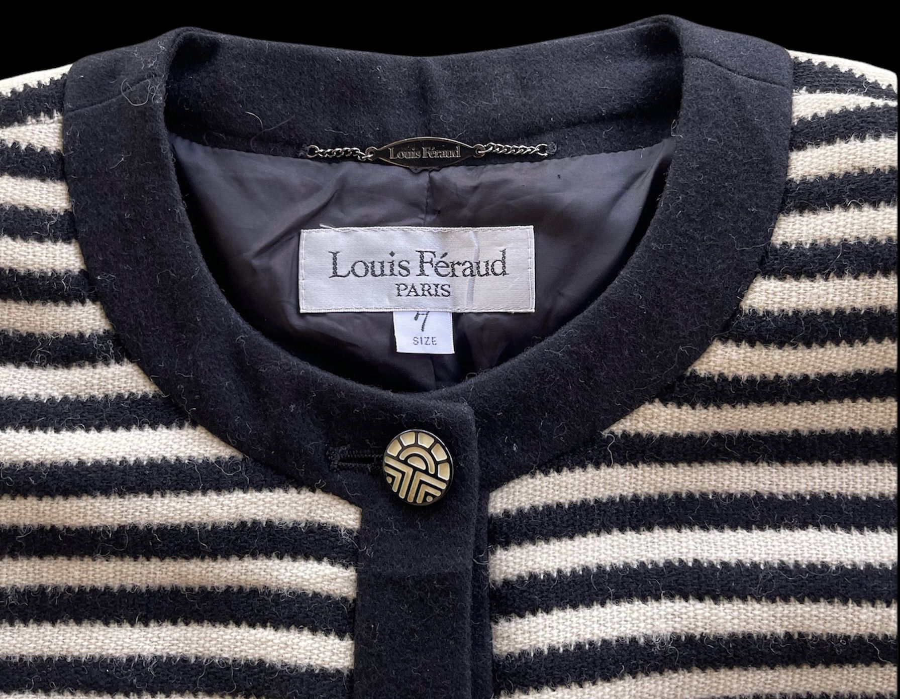 Louis Feraud LOUIS FEROUD PARIS JACKET WOOL DESIGNER JAPAN Size M / US 6-8 / IT 42-44 - 3 Thumbnail