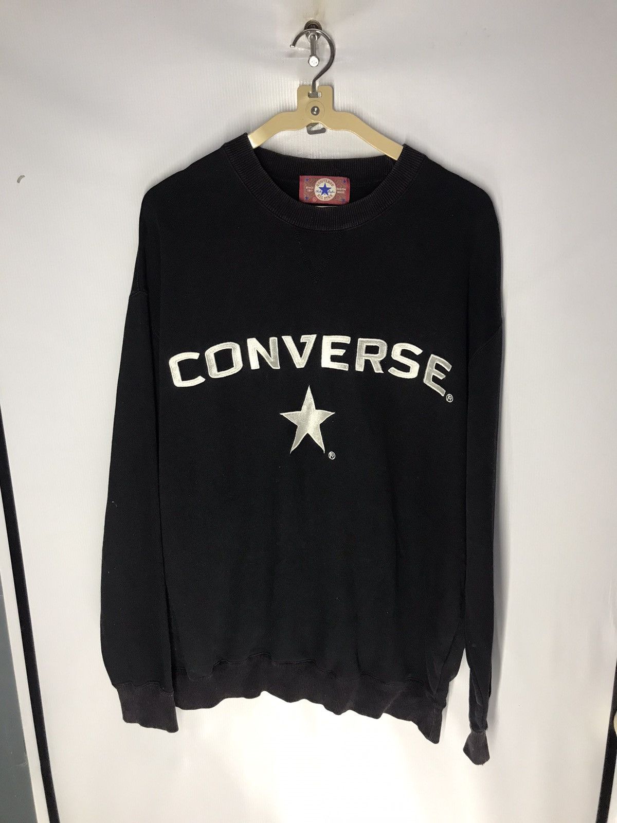 Converse × Vintage Vintage converse spellout distressed sweatshirt Size US XL / EU 56 / 4 - 7 Thumbnail