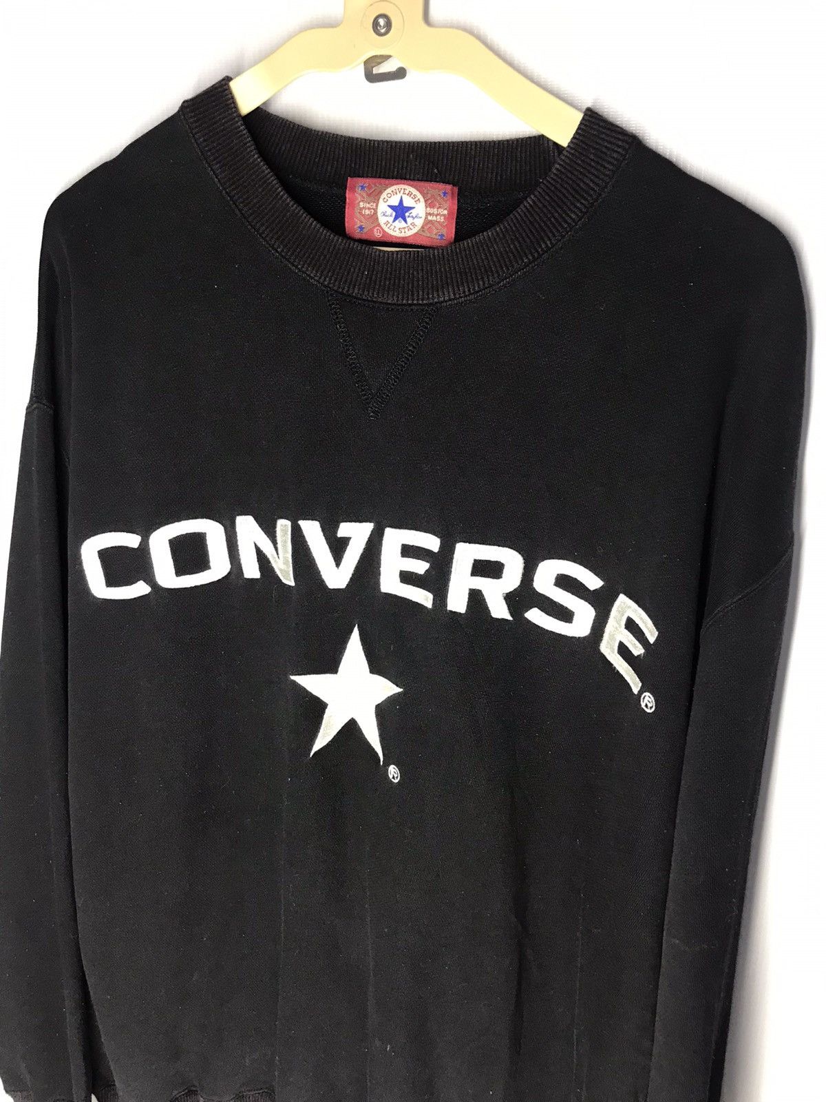 Converse × Vintage Vintage converse spellout distressed sweatshirt Size US XL / EU 56 / 4 - 4 Thumbnail
