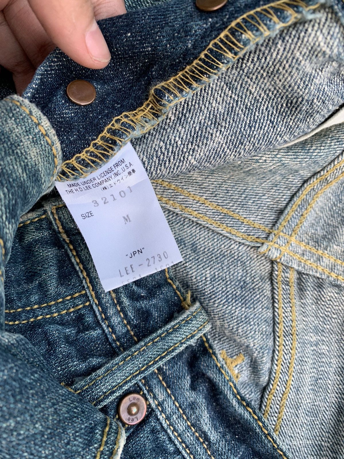 Lee Lee Riders Distressed Denim Size US 34 / EU 50 - 8 Thumbnail