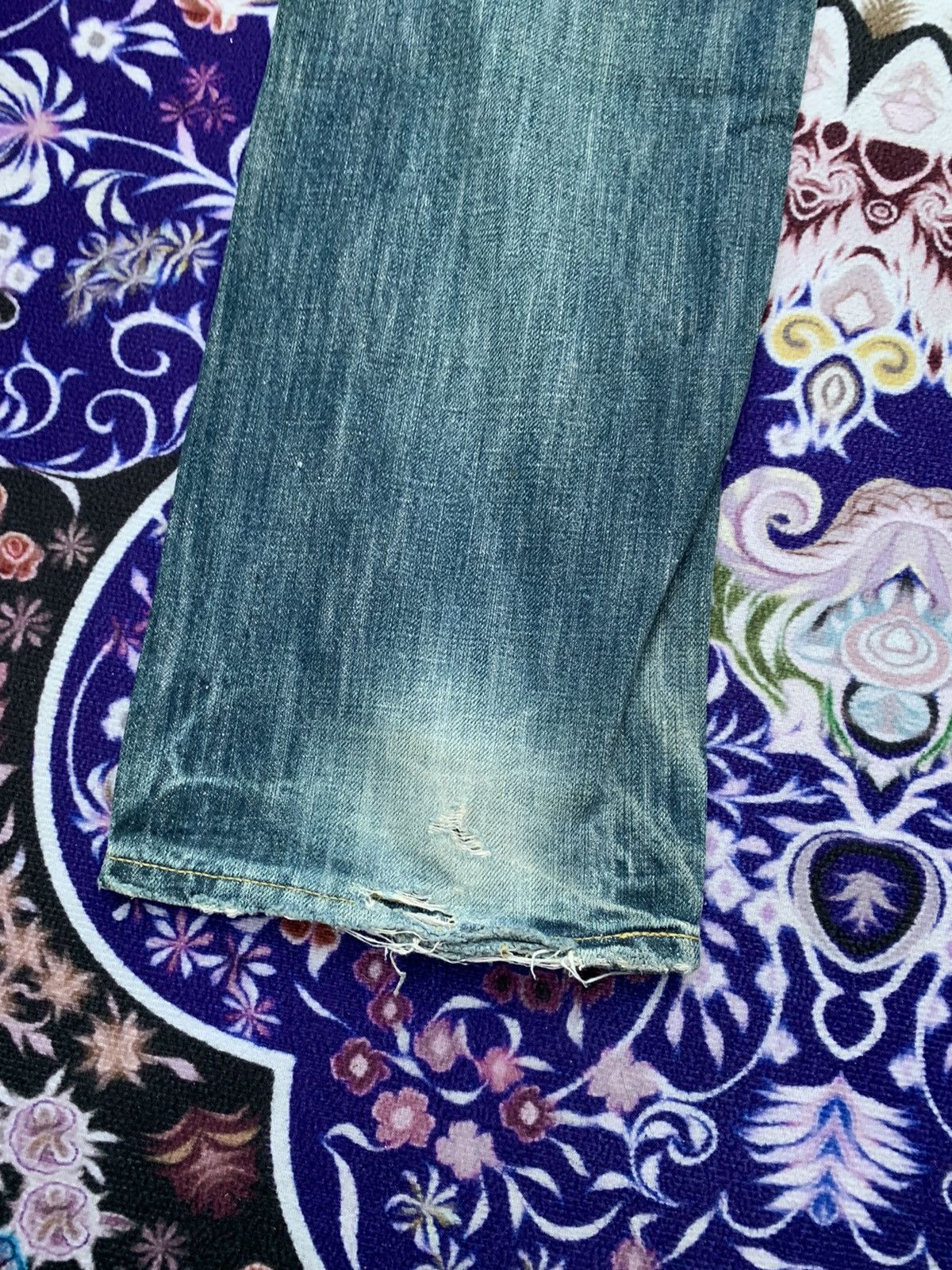 Lee Lee Riders Distressed Denim Size US 34 / EU 50 - 12 Thumbnail