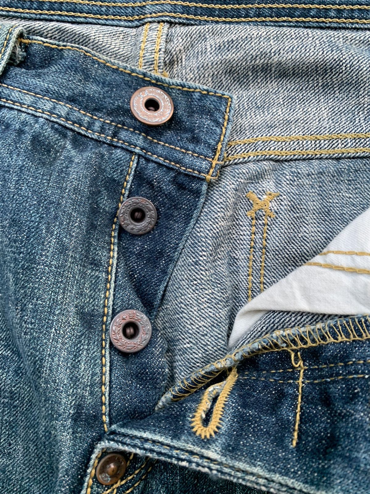 Lee Lee Riders Distressed Denim Size US 34 / EU 50 - 7 Thumbnail