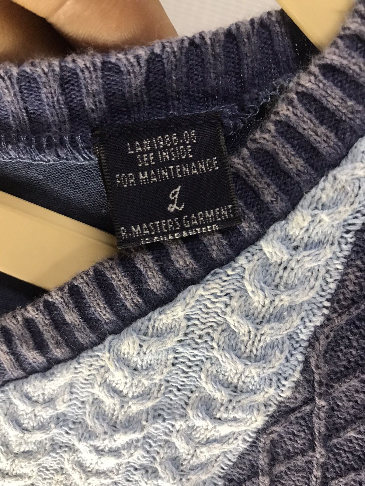 Japanese Brand Vintage short shirt vneck knit patchwork Size US M / EU 48-50 / 2 - 5 Thumbnail