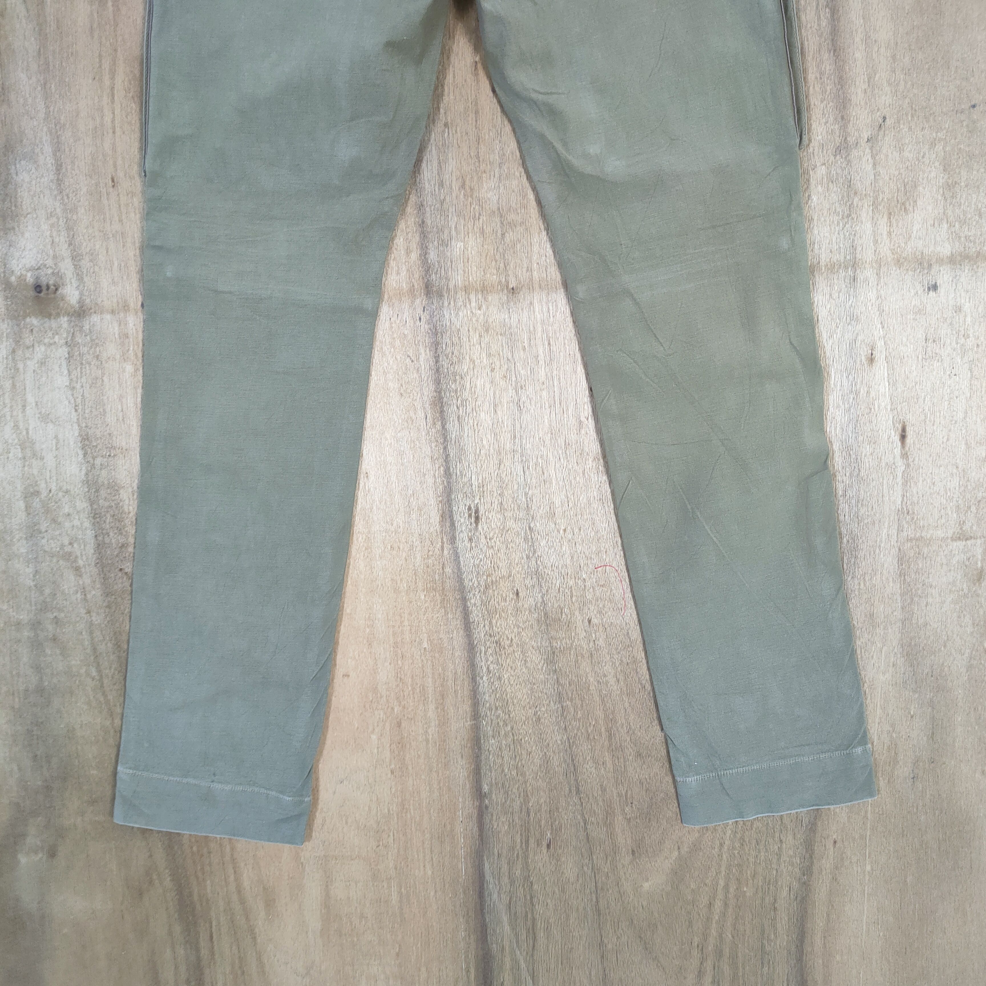 Japan Blue × Japanese Brand VINTAGE BLUE TRIP OLIVE GREEN CARGO PANTS Size US 30 / EU 46 - 9 Thumbnail