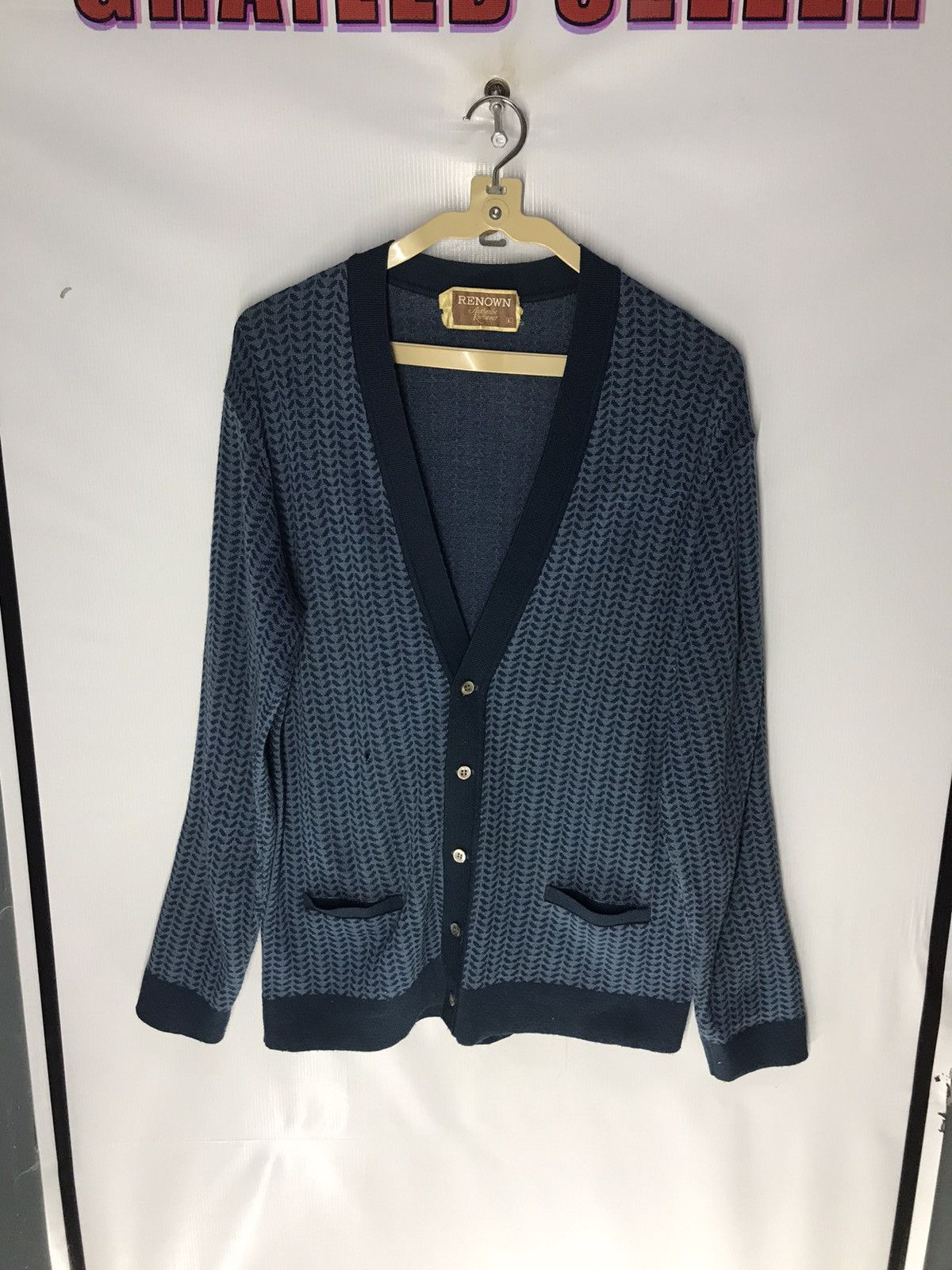 Japanese Brand × Vintage Vintage Wool cardigan by renown Size US M / EU 48-50 / 2 - 7 Thumbnail