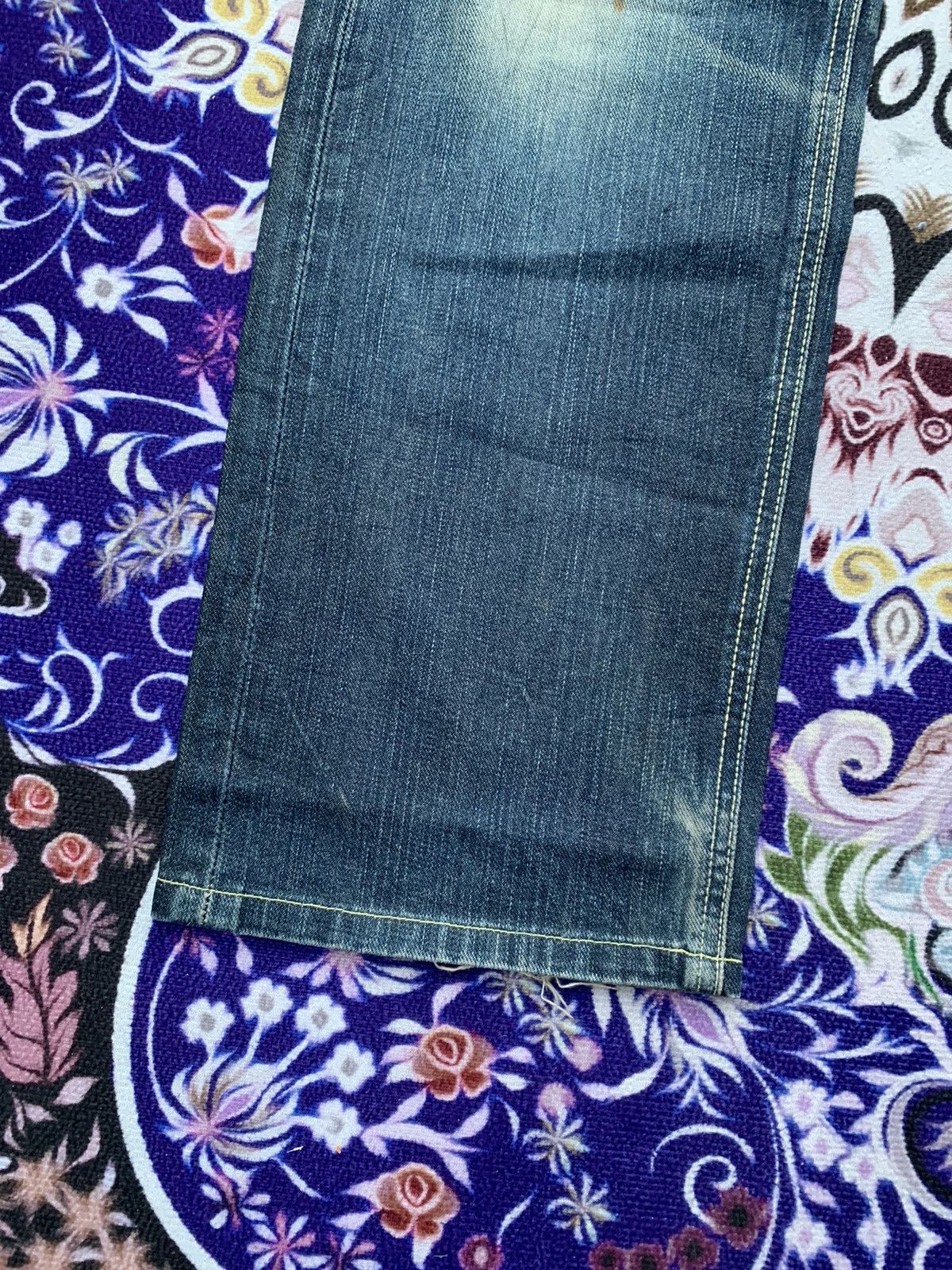 Lee Lee Riders Golden Label Distressed Denim Size US 33 - 3 Thumbnail