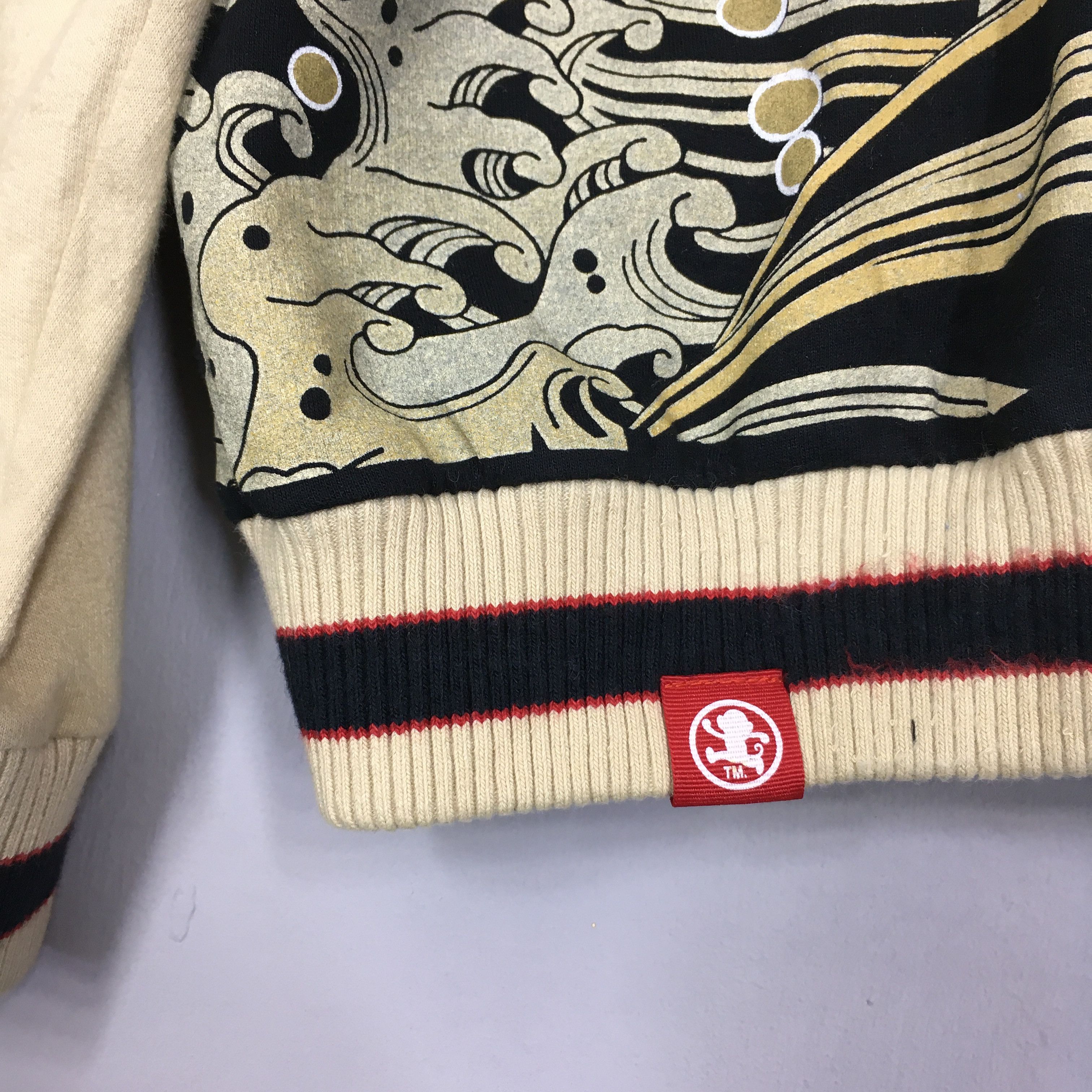 Japanese Brand × Vintage Vintage Sukajan Japan Fish Koi Zipper Sweater Size L Size US L / EU 52-54 / 3 - 3 Thumbnail
