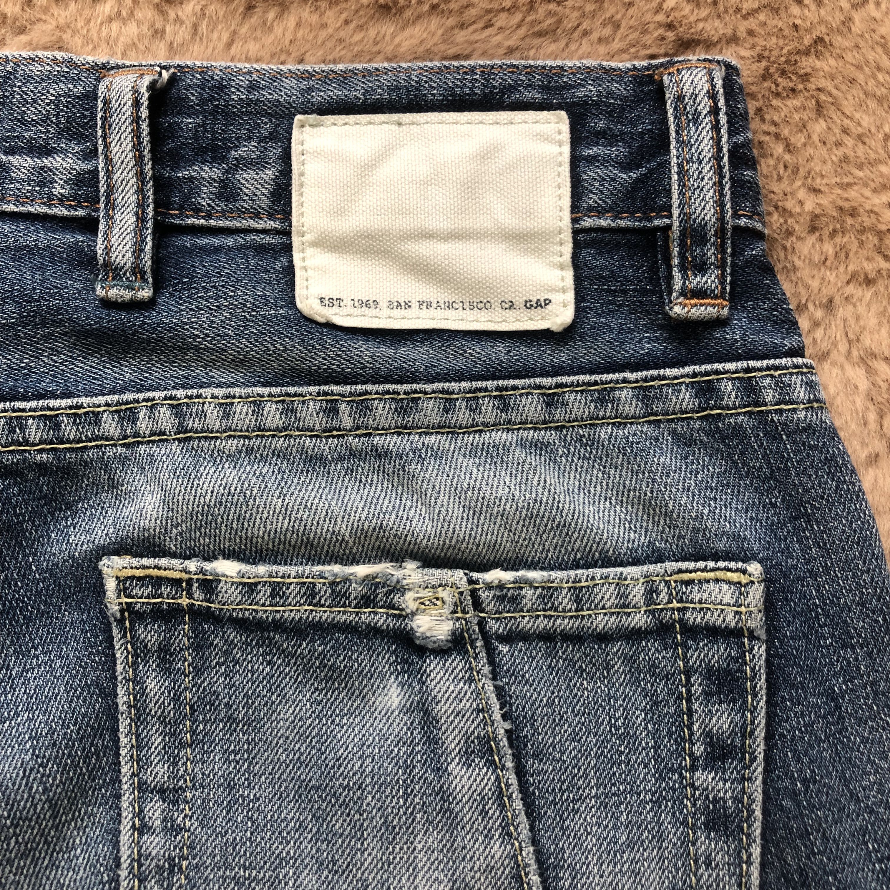 Gap TRASHED GAP CARGO DENIM PANTS #6777-86 Size US 29 - 20 Thumbnail