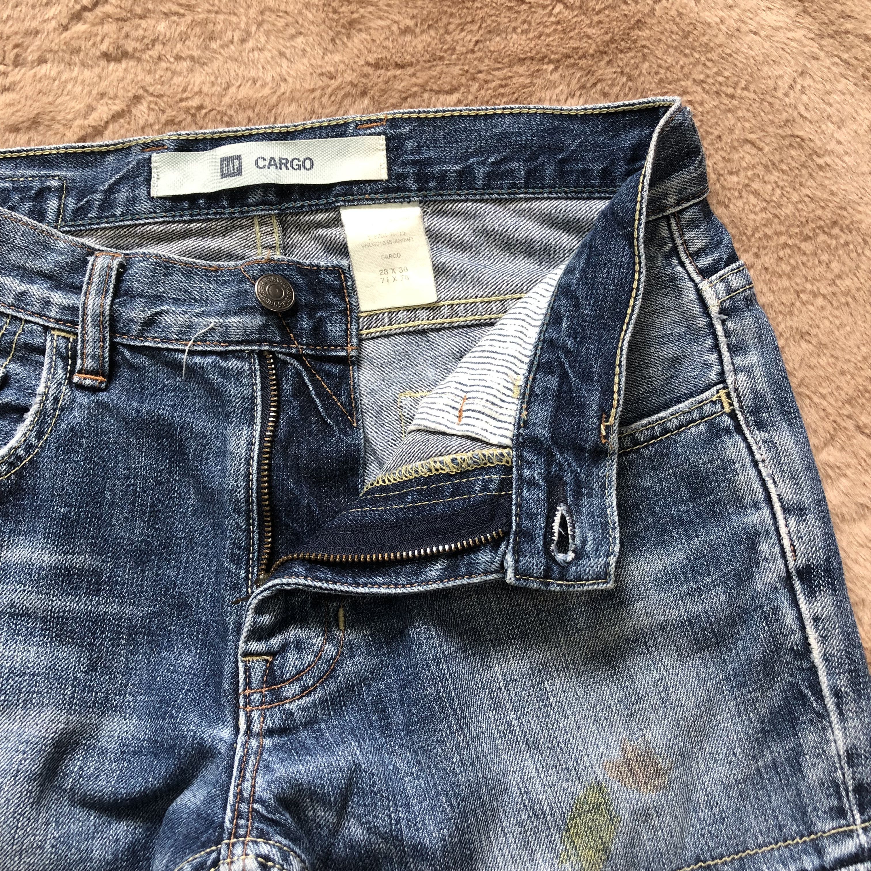 Gap TRASHED GAP CARGO DENIM PANTS #6777-86 Size US 29 - 7 Thumbnail