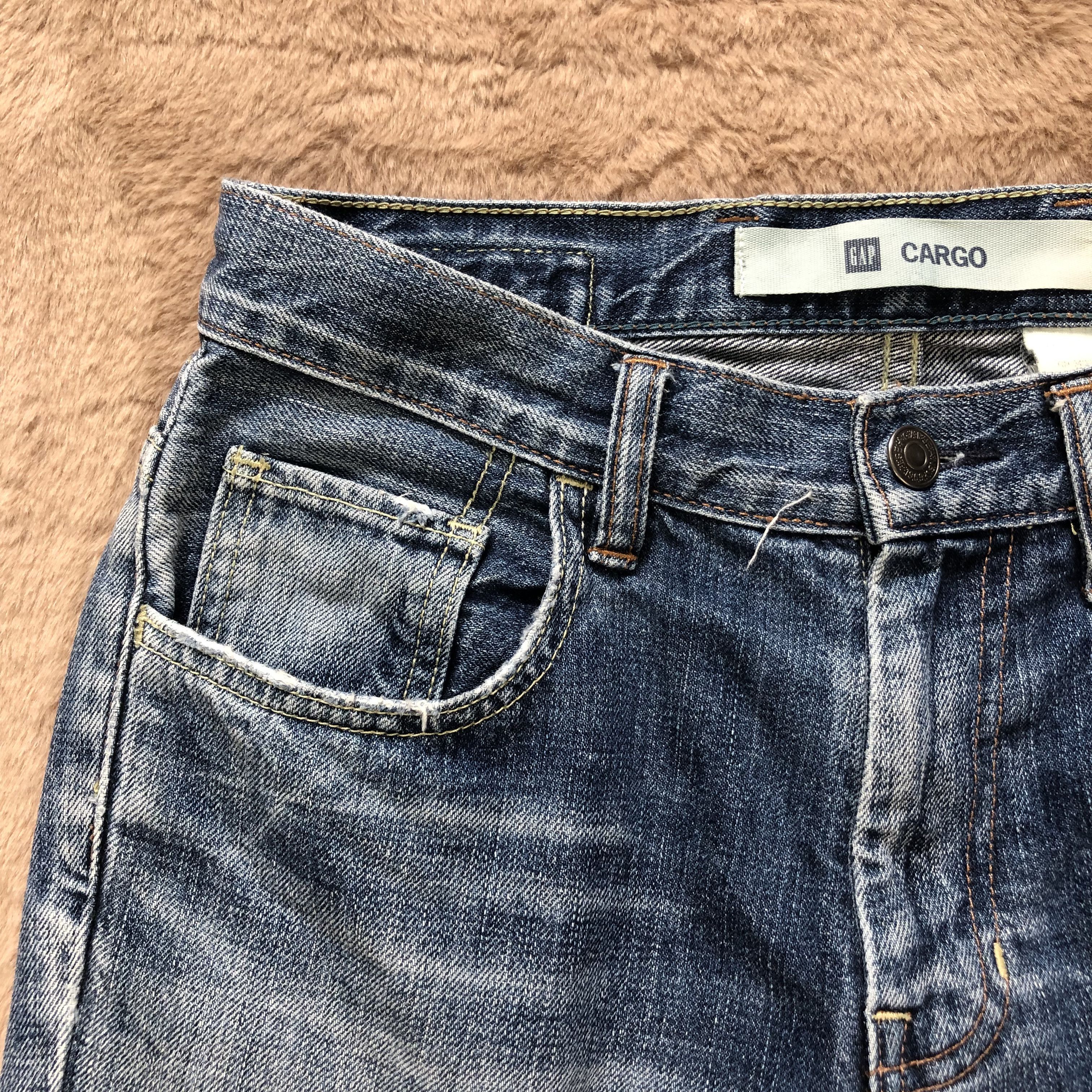 Gap TRASHED GAP CARGO DENIM PANTS #6777-86 Size US 29 - 3 Thumbnail