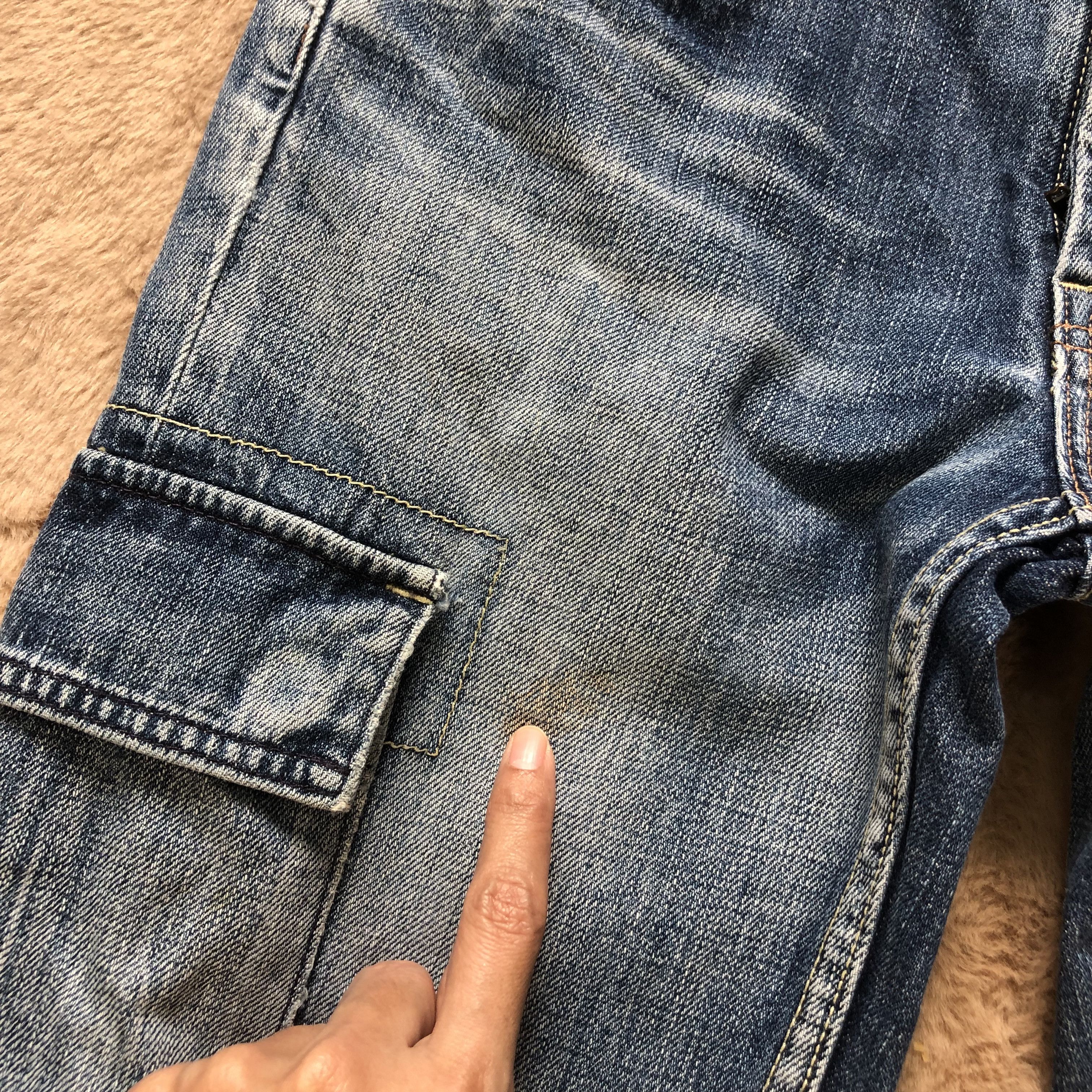 Gap TRASHED GAP CARGO DENIM PANTS #6777-86 Size US 29 - 9 Thumbnail