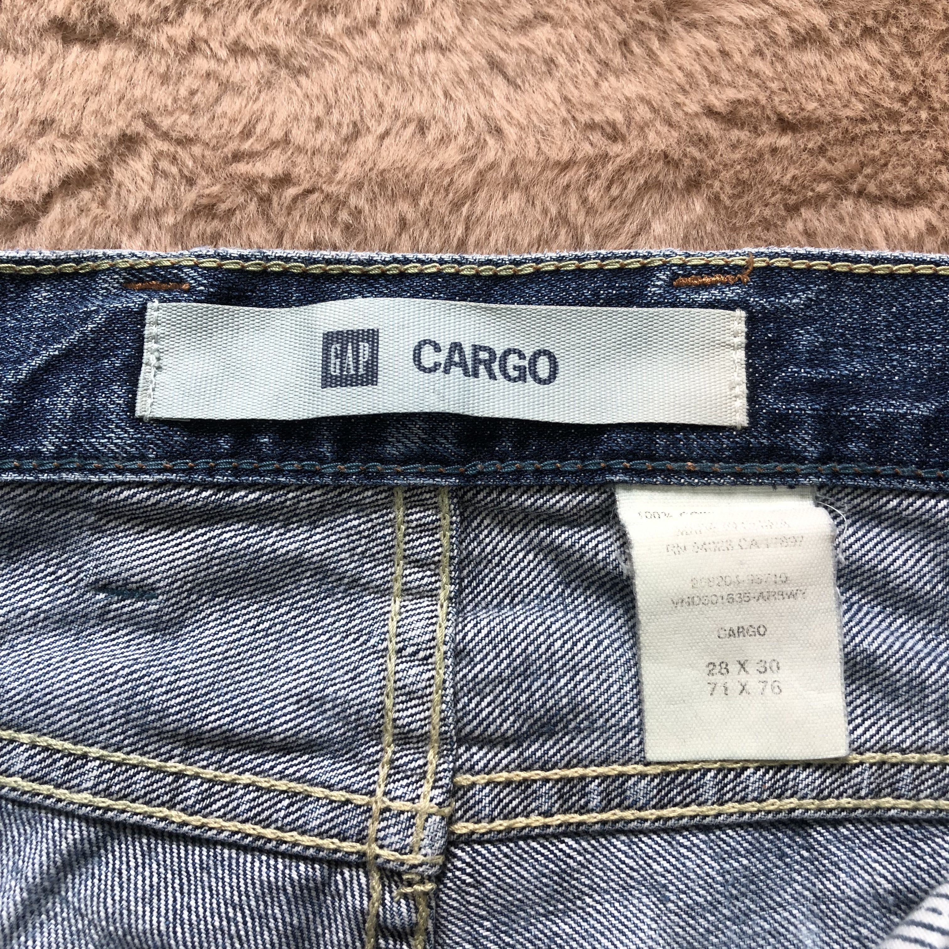 Gap TRASHED GAP CARGO DENIM PANTS #6777-86 Size US 29 - 13 Thumbnail