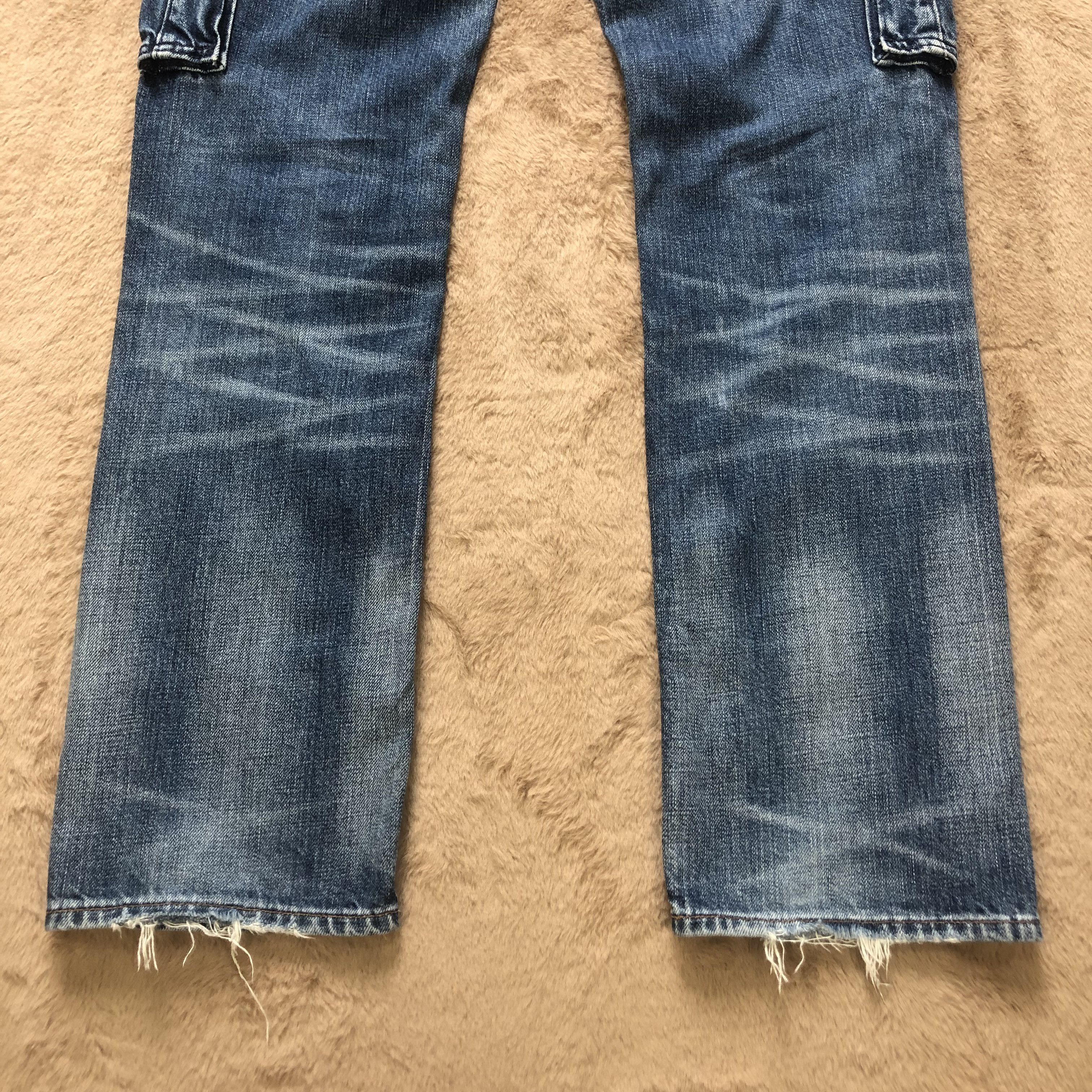 Gap TRASHED GAP CARGO DENIM PANTS #6777-86 Size US 29 - 21 Thumbnail