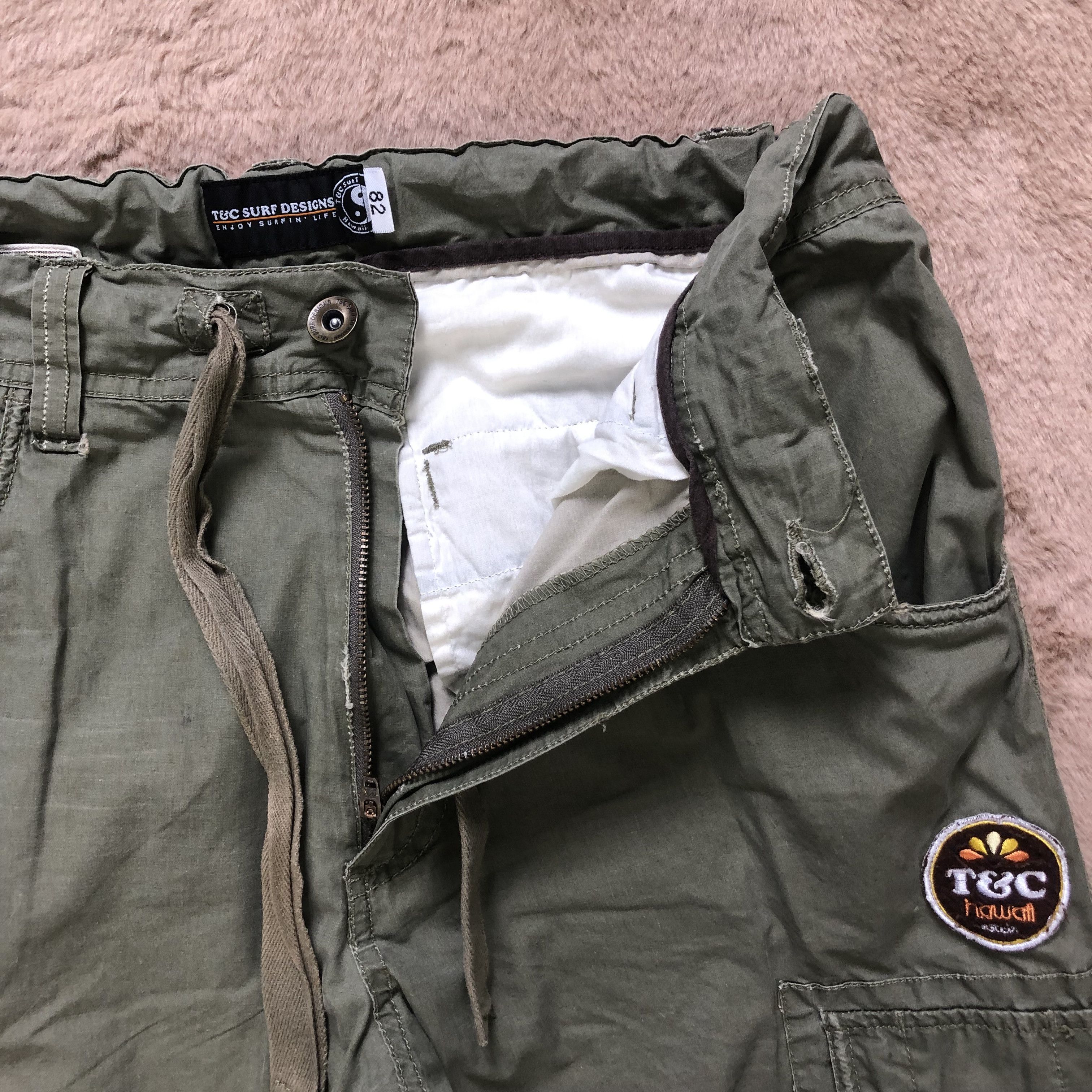 Japanese Brand T&C SURF DESIGN CARGO PANTS #6789-88 Size US 31 - 9 Thumbnail
