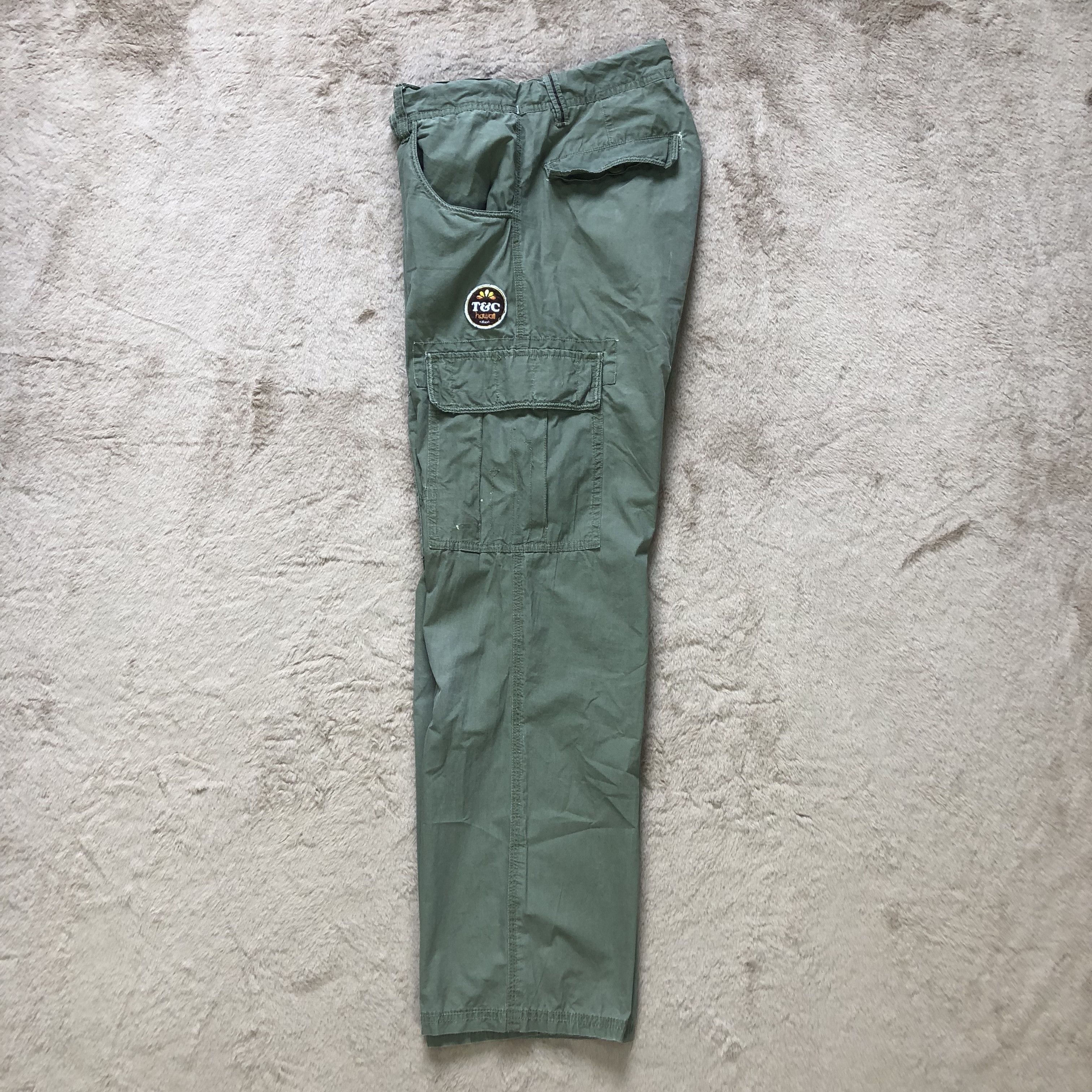 Japanese Brand T&C SURF DESIGN CARGO PANTS #6789-88 Size US 31 - 19 Thumbnail