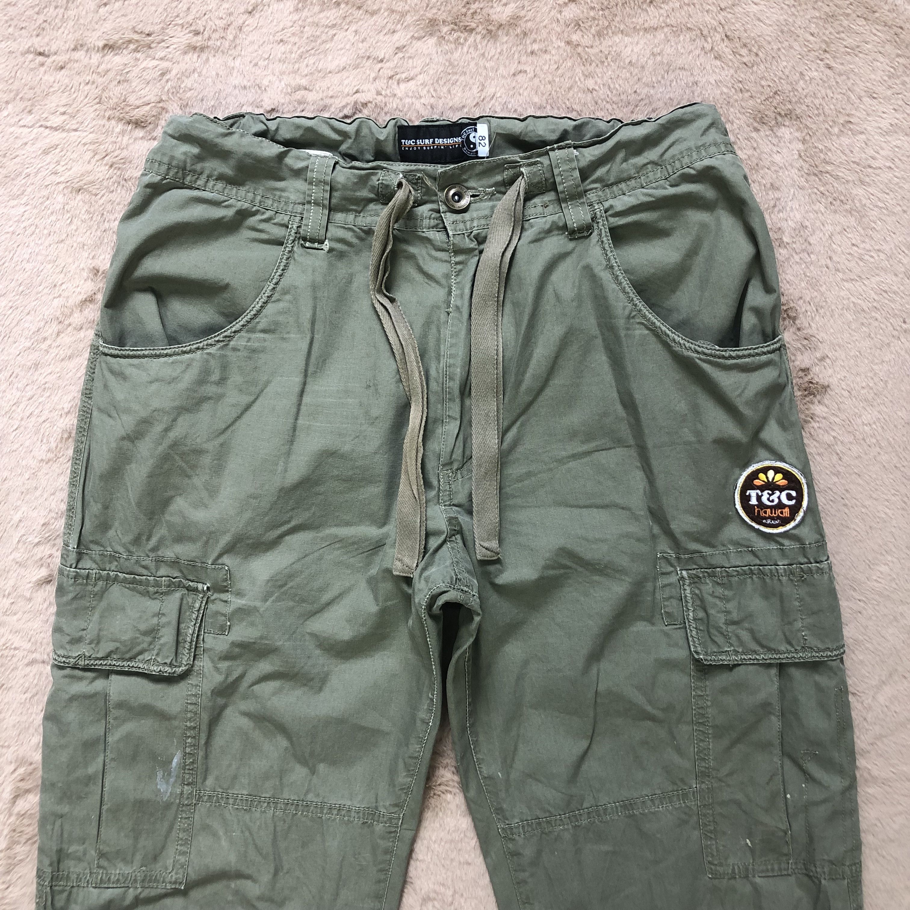 Japanese Brand T&C SURF DESIGN CARGO PANTS #6789-88 Size US 31 - 2 Thumbnail