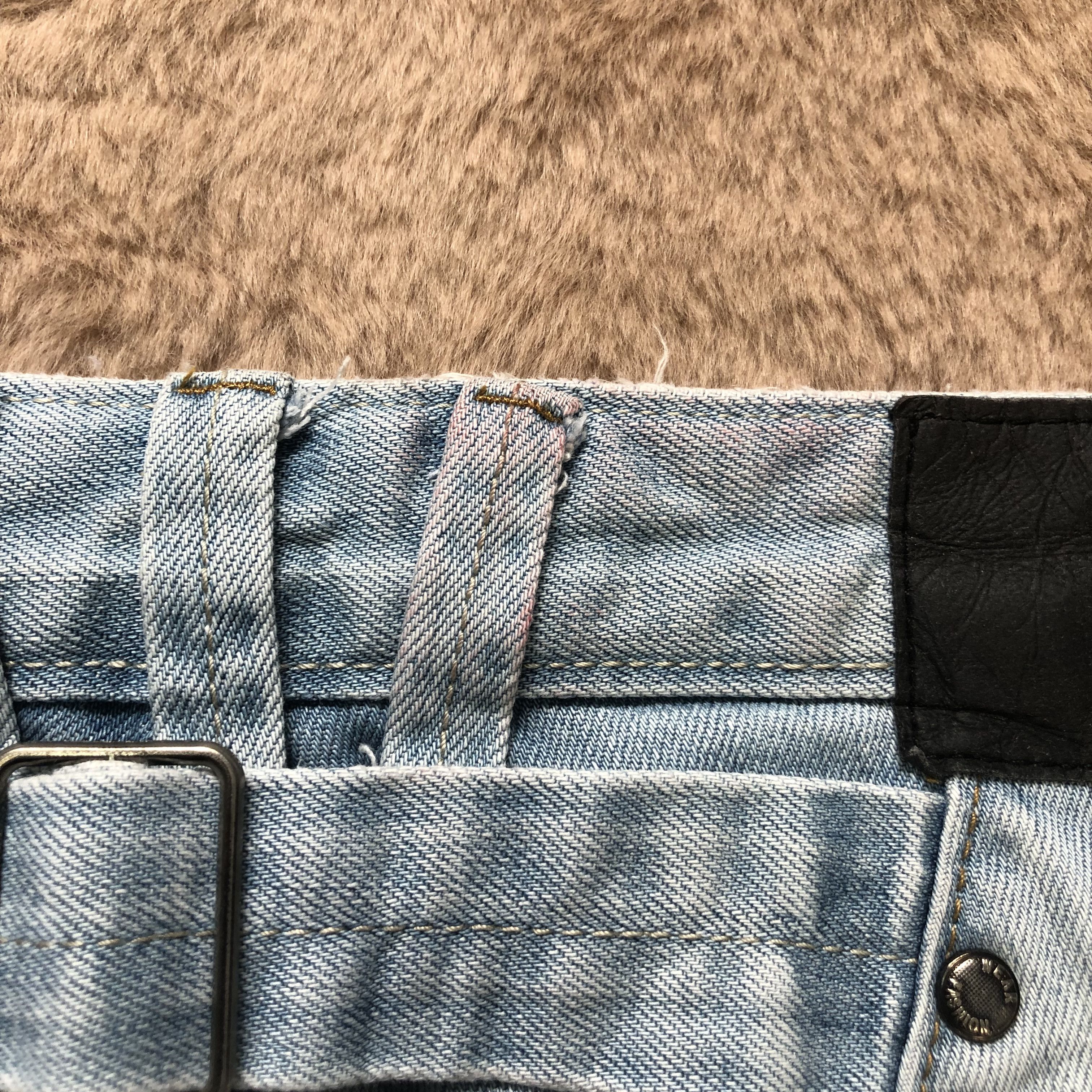 Japanese Brand TRASHED RUBON NO.925 SKINNY FIT LIGHT WASH DENIM #6790-88 Size US 29 - 18 Thumbnail