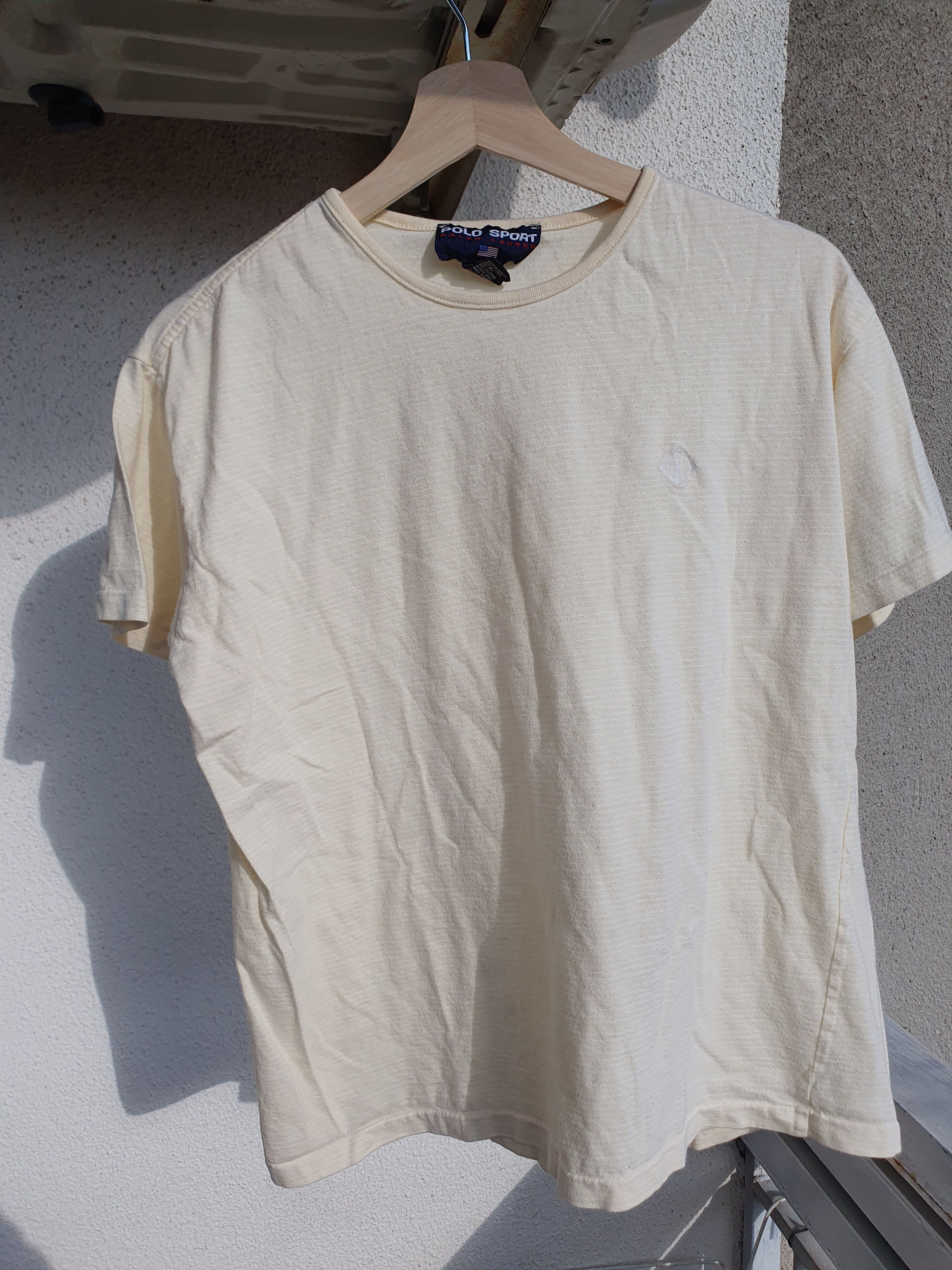 Polo Ralph Lauren Polo Sport Ralph Lauren Vtg Single Stitch stripe tee sz M Size US M / EU 48-50 / 2 - 1 Thumbnail