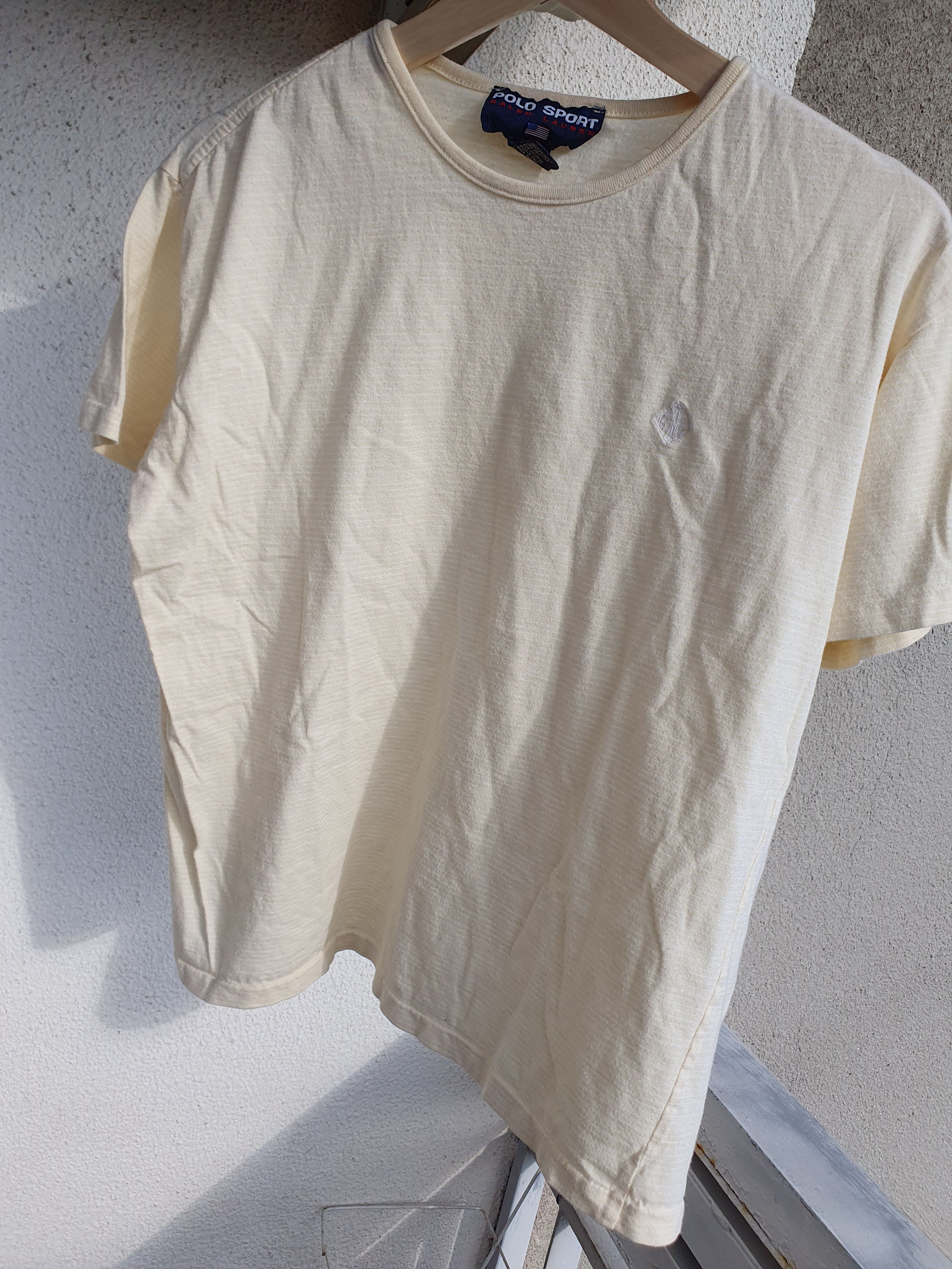 Polo Ralph Lauren Polo Sport Ralph Lauren Vtg Single Stitch stripe tee sz M Size US M / EU 48-50 / 2 - 5 Thumbnail