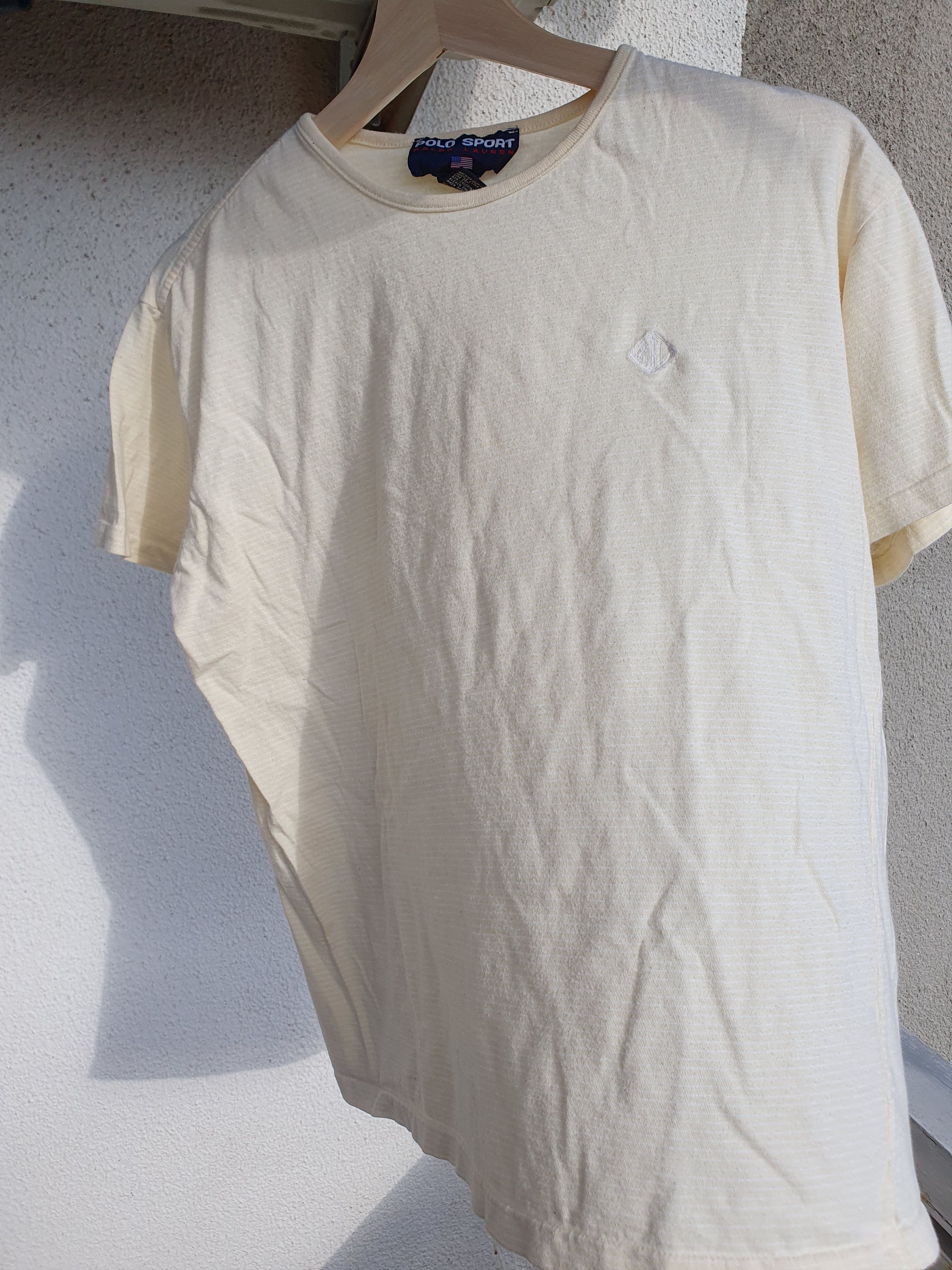 Polo Ralph Lauren Polo Sport Ralph Lauren Vtg Single Stitch stripe tee sz M Size US M / EU 48-50 / 2 - 2 Thumbnail
