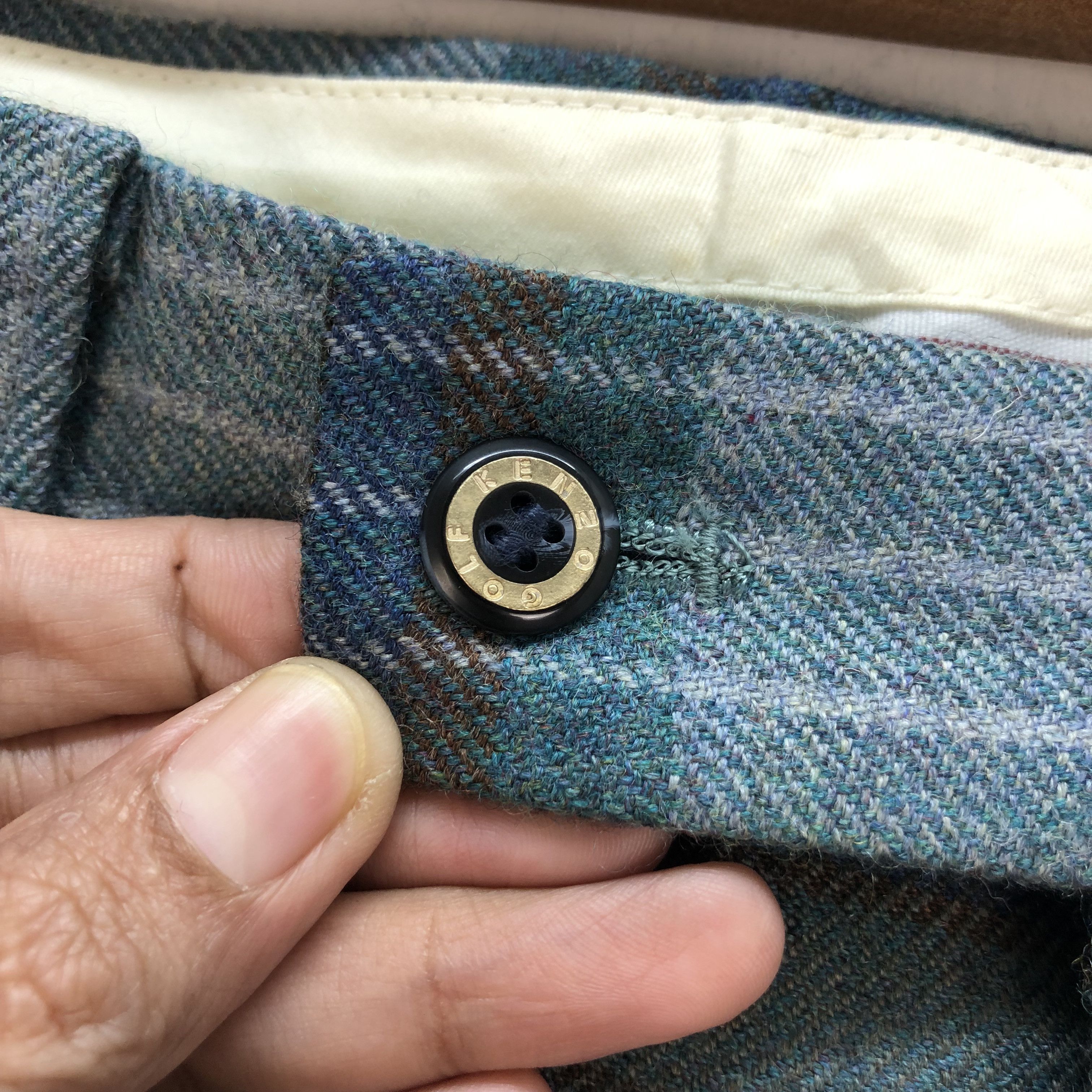 Kenzo ARCHIVES KENZO GOLF TARTAN WOOL TROUSERS #6816-89 Size US 32 / EU 48 - 4 Thumbnail