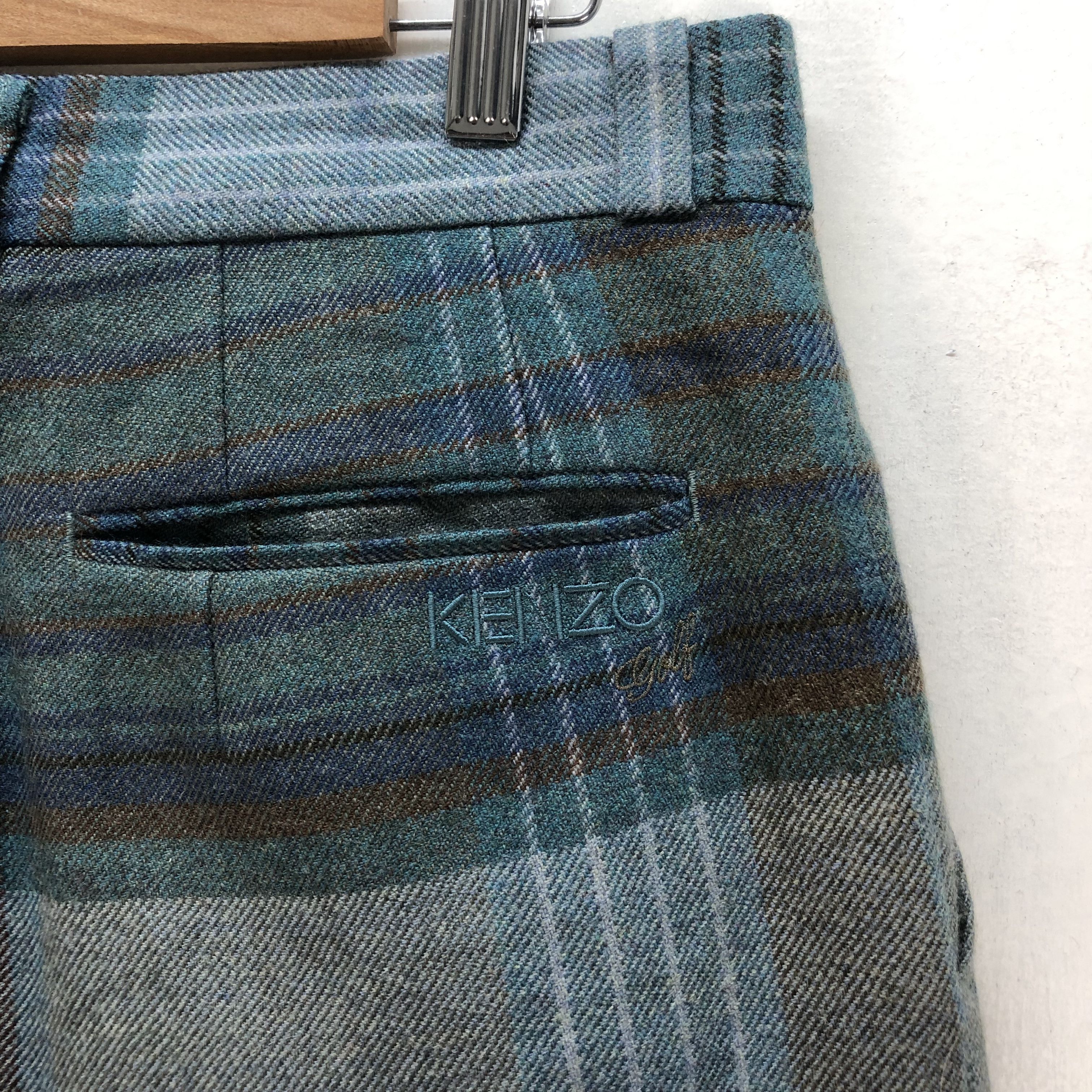 Kenzo ARCHIVES KENZO GOLF TARTAN WOOL TROUSERS #6816-89 Size US 32 / EU 48 - 13 Thumbnail