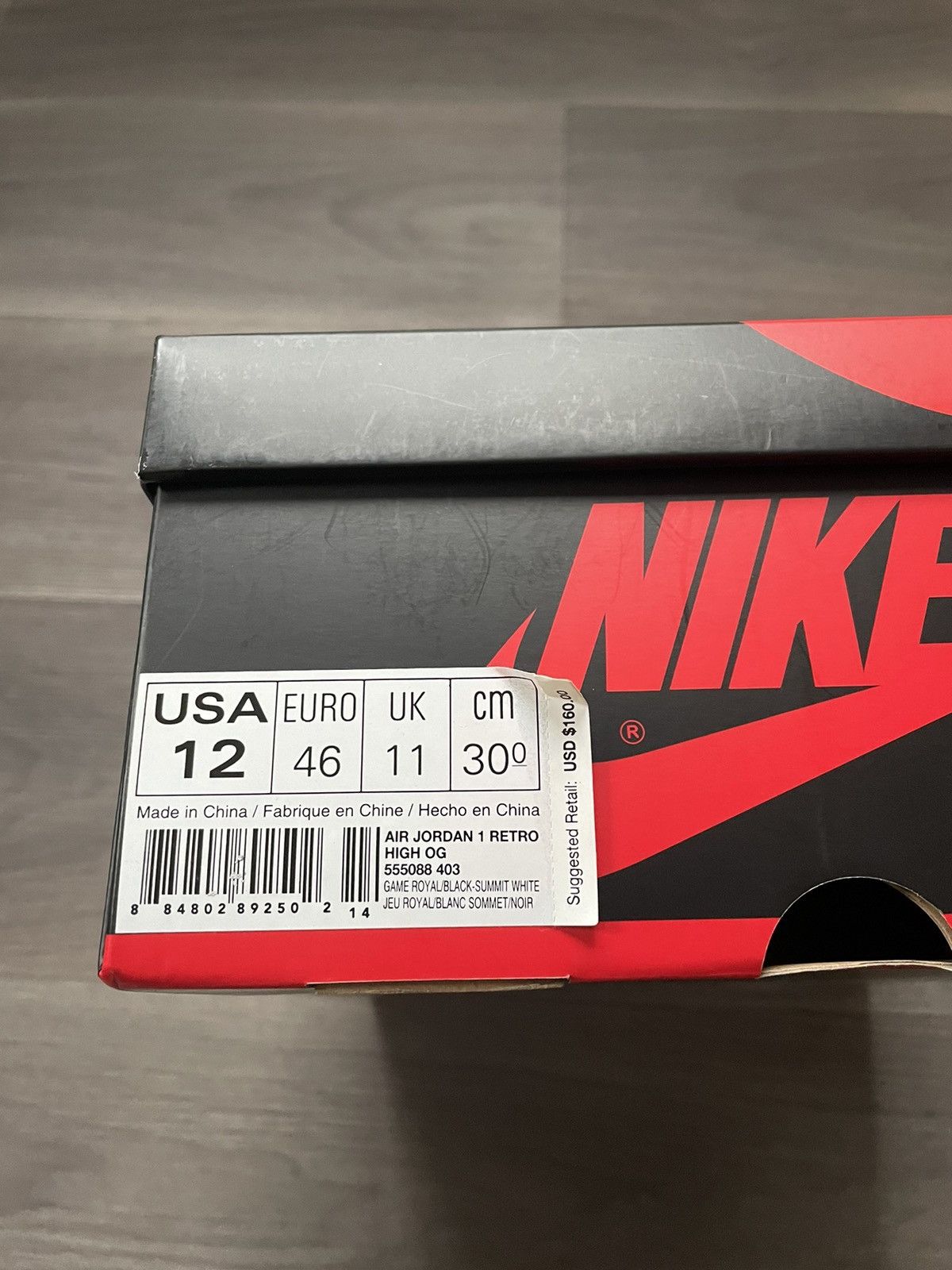 Nike Jordan 1 Retro High Game Royal Size US 12 / EU 45 - 5 Thumbnail