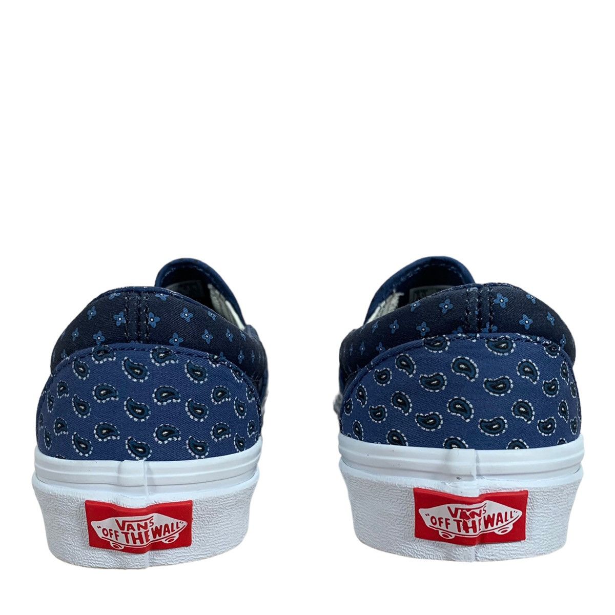 Vans Vans Classics Slip On Tie Print Blue Patchwork Sneakers Size US 6.5 / IT 36.5 - 4 Thumbnail