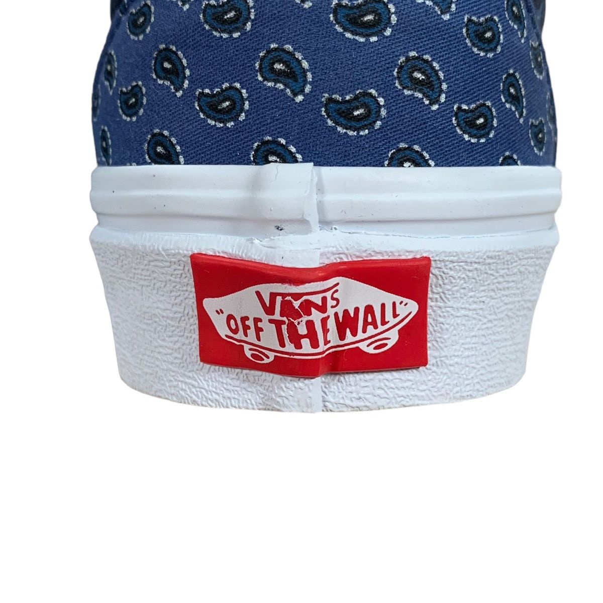 Vans Vans Classics Slip On Tie Print Blue Patchwork Sneakers Size US 6.5 / IT 36.5 - 5 Thumbnail