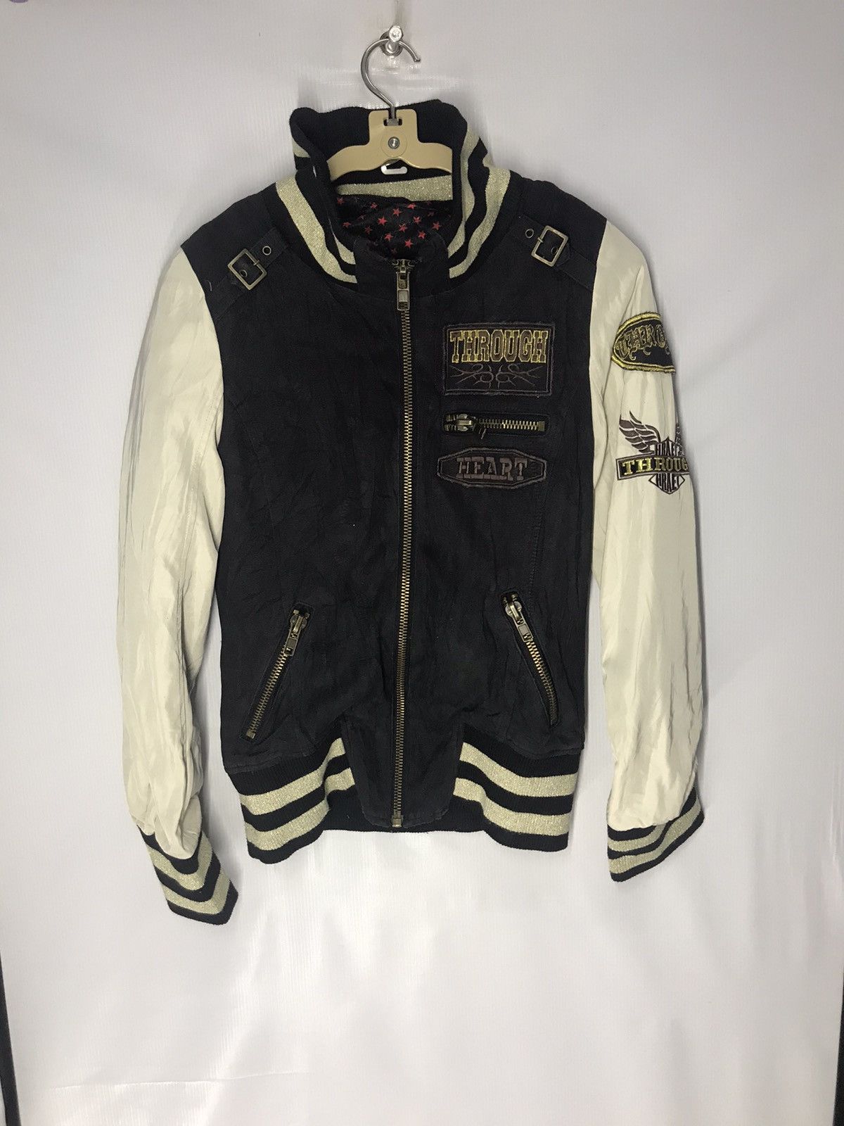Other Through zipper jacket with patches Size US XS / EU 42 / 0 - 6 Thumbnail