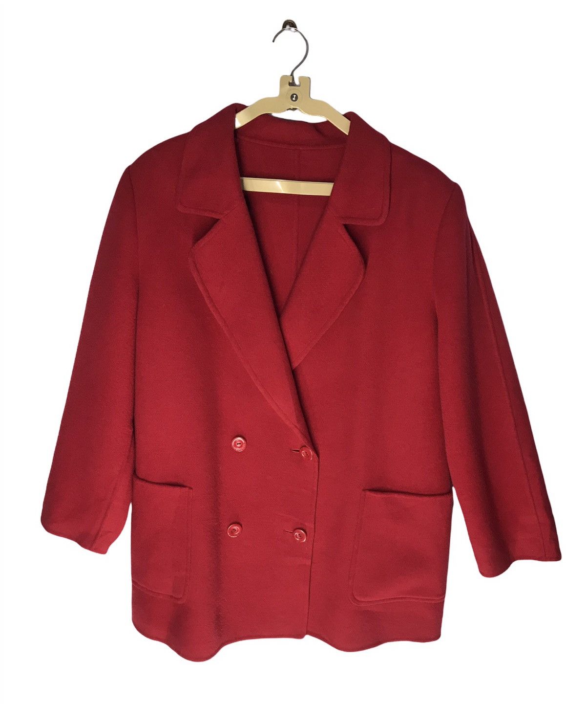 Burberry Burberry red wool jacket Size US M / EU 48-50 / 2 - 1 Thumbnail