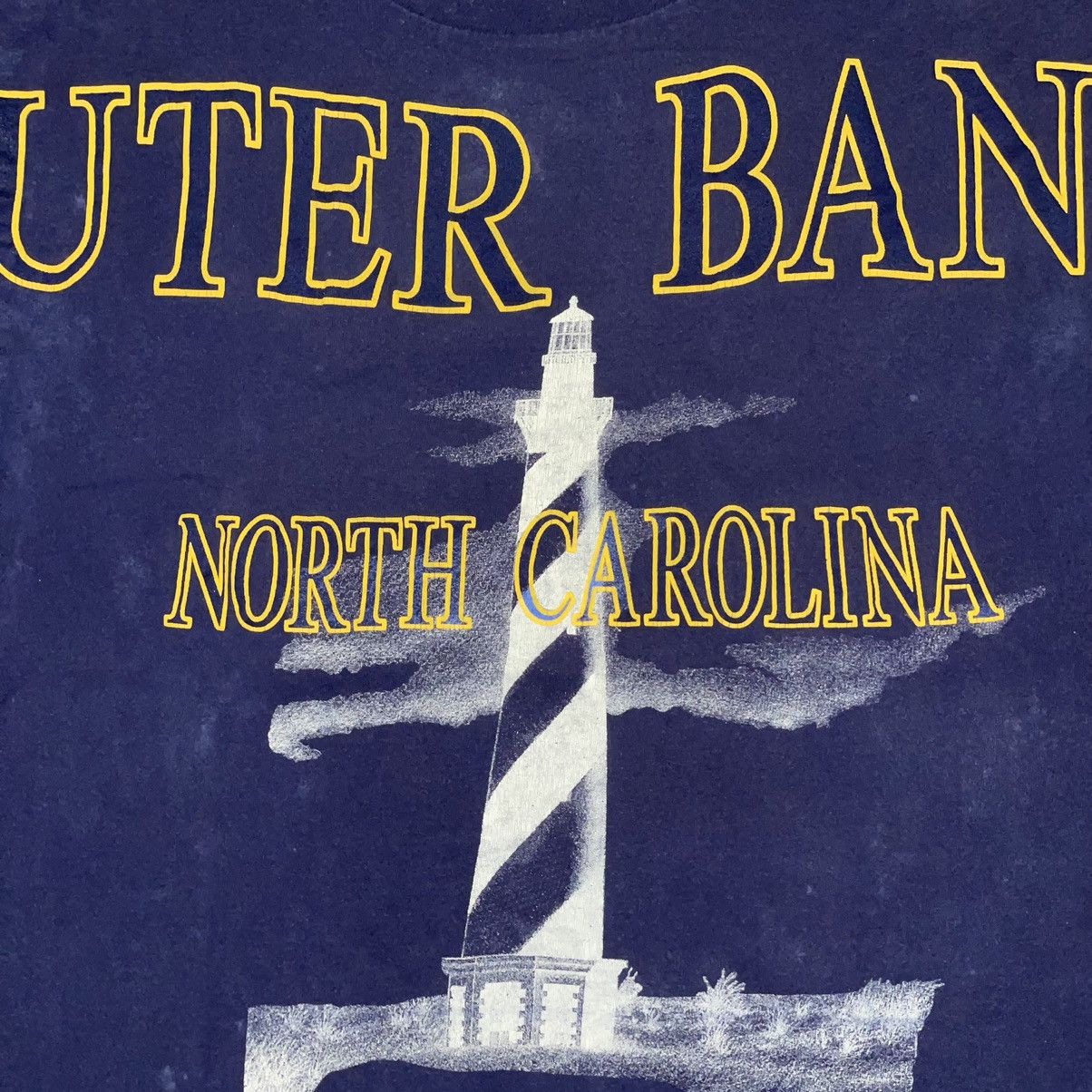 Anvil Vintage 90s Outer Banks North Carolina Lighthouse Tee Large Size US L / EU 52-54 / 3 - 2 Thumbnail