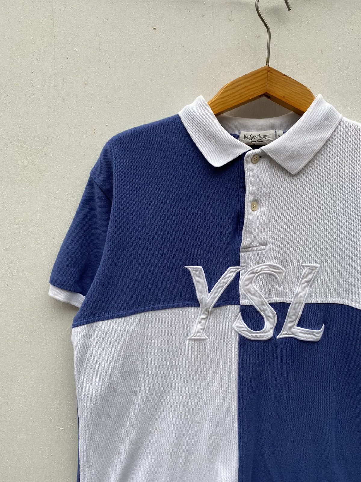 Vintage Vintage YSL Yves Saint Laurent T-Shirt 90s Big Logo Size US M / EU 48-50 / 2 - 3 Thumbnail