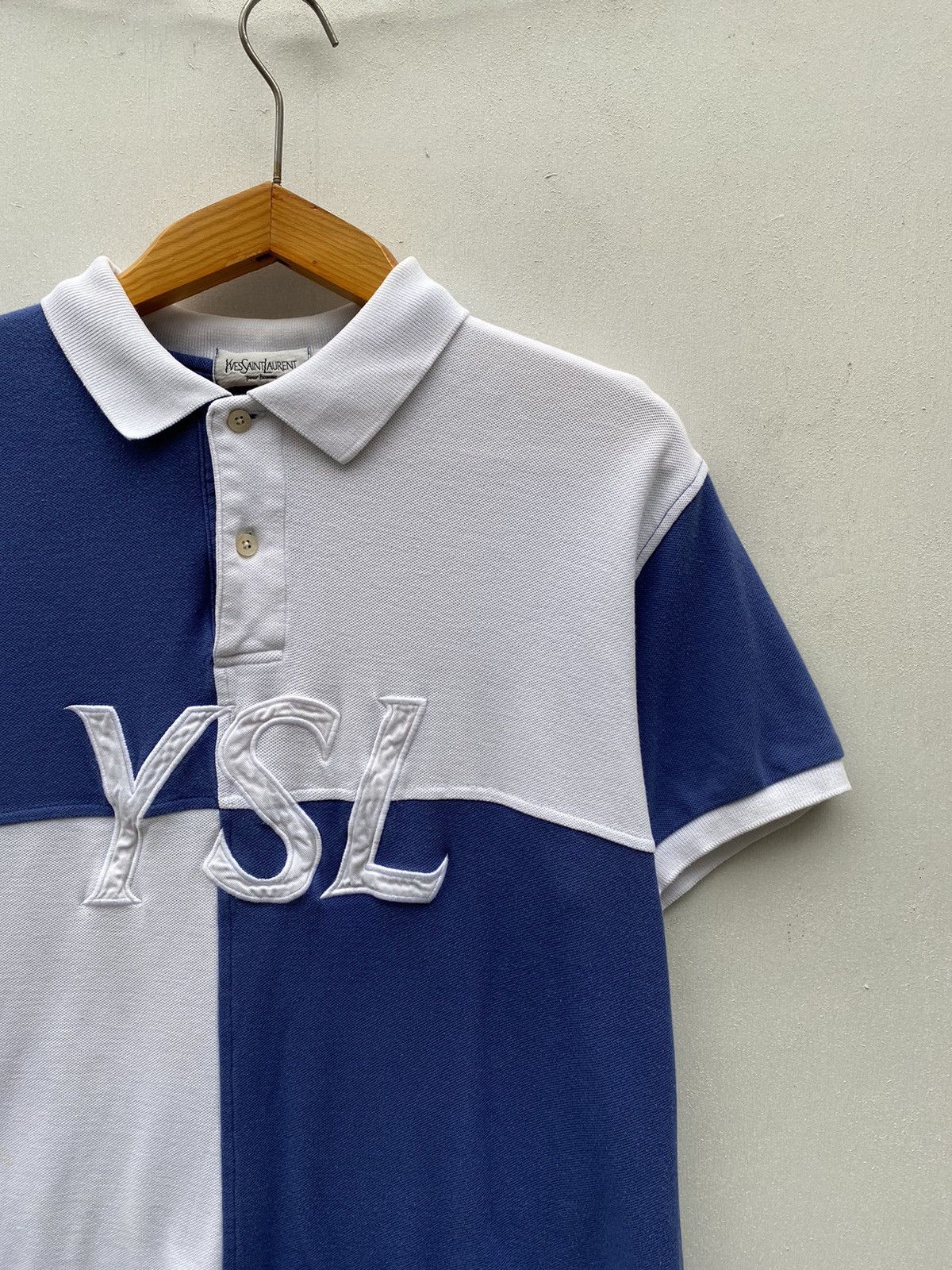 Vintage Vintage YSL Yves Saint Laurent T-Shirt 90s Big Logo Size US M / EU 48-50 / 2 - 2 Thumbnail