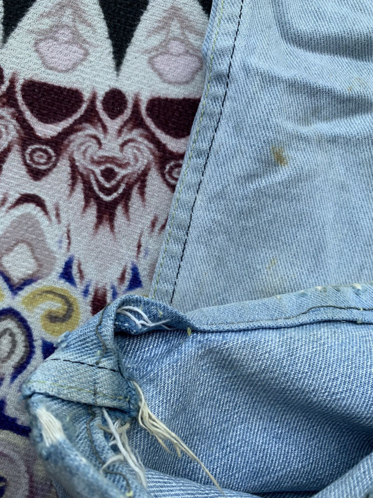 Lee Vintage Lee Distressed Denim Size US 32 / EU 48 - 7 Thumbnail