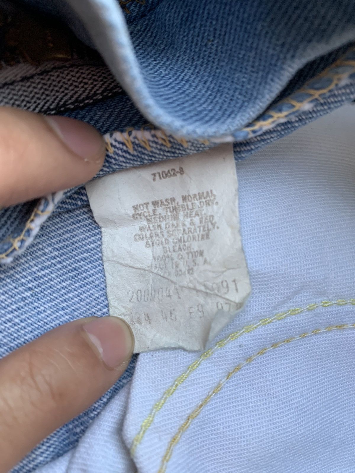 Lee Vintage Lee Distressed Denim Size US 32 / EU 48 - 9 Thumbnail