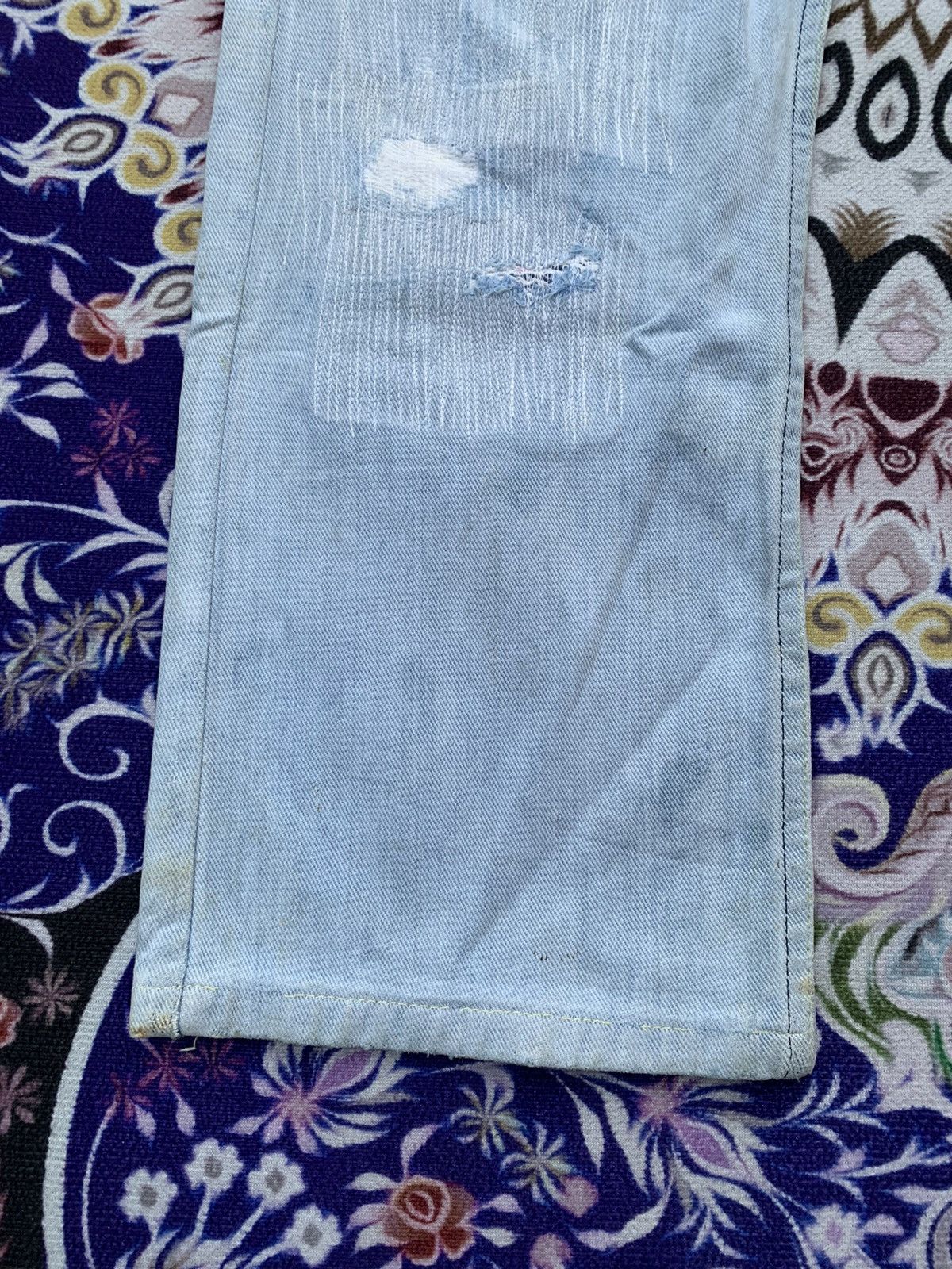 Lee Vintage Lee Distressed Denim Size US 32 / EU 48 - 3 Thumbnail