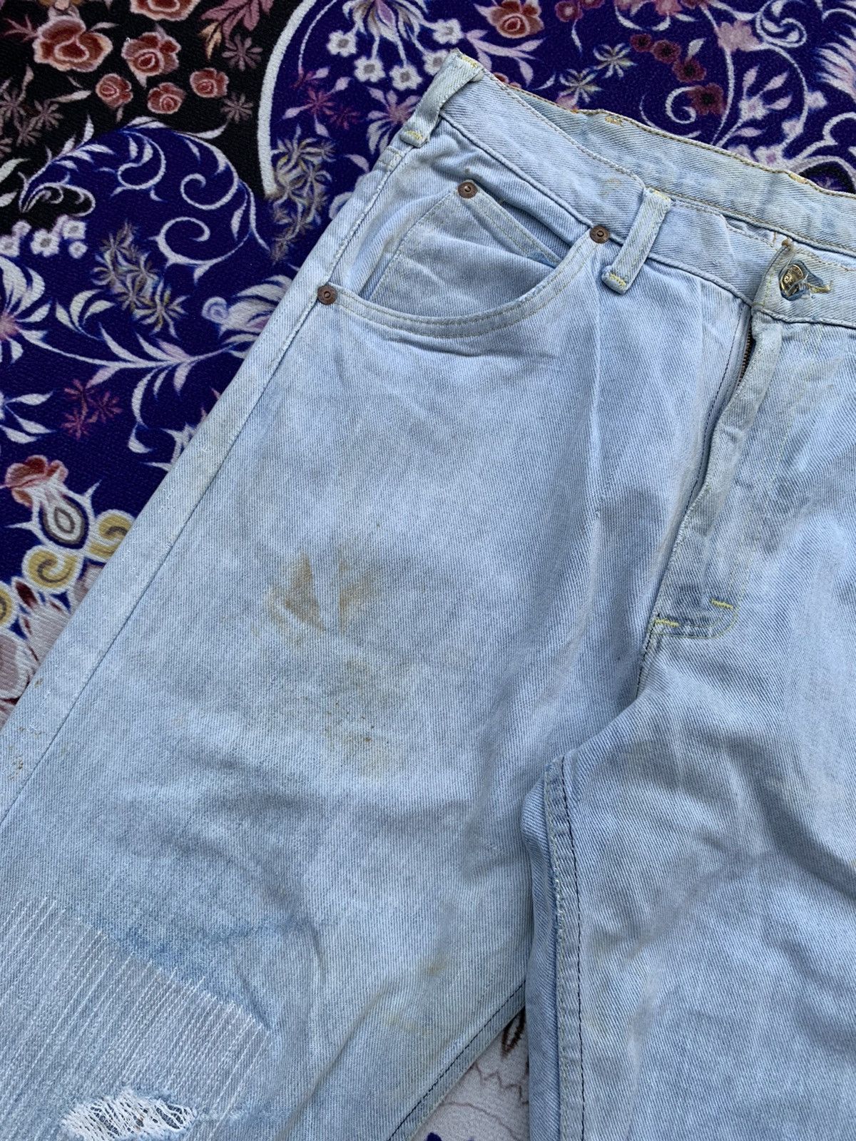 Lee Vintage Lee Distressed Denim Size US 32 / EU 48 - 5 Thumbnail