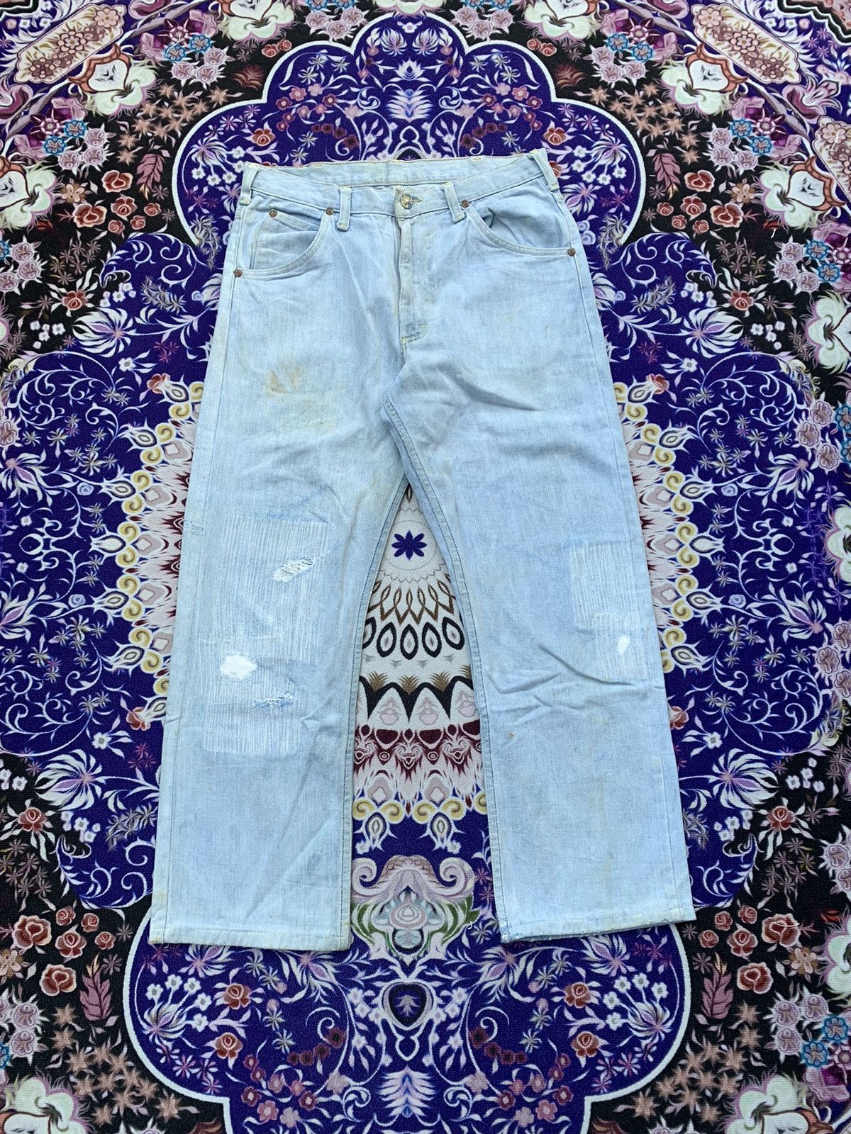 Lee Vintage Lee Distressed Denim Size US 32 / EU 48 - 1 Thumbnail