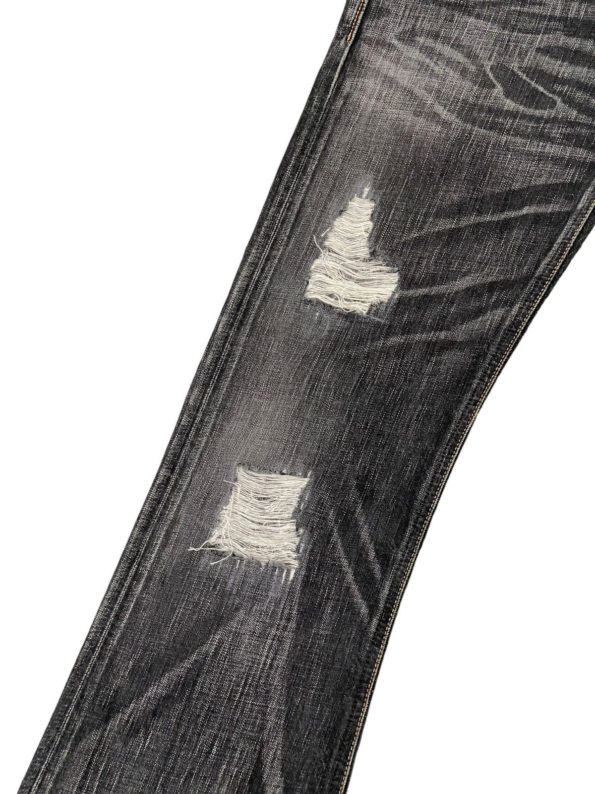 Edwin Flare Jeans Edwin Japan Distres Denim Low Rise Boot Cut 2🟦4 Size US 32 / EU 48 - 6 Thumbnail