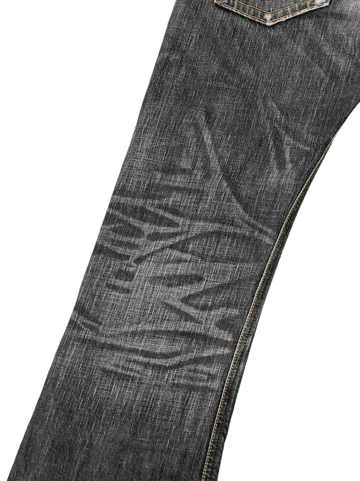 Edwin Flare Jeans Edwin Japan Distres Denim Low Rise Boot Cut 2🟦4 Size US 32 / EU 48 - 17 Thumbnail