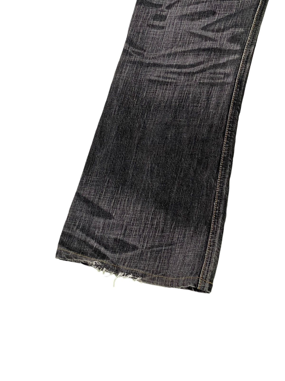 Edwin Flare Jeans Edwin Japan Distres Denim Low Rise Boot Cut 2🟦4 Size US 32 / EU 48 - 16 Thumbnail