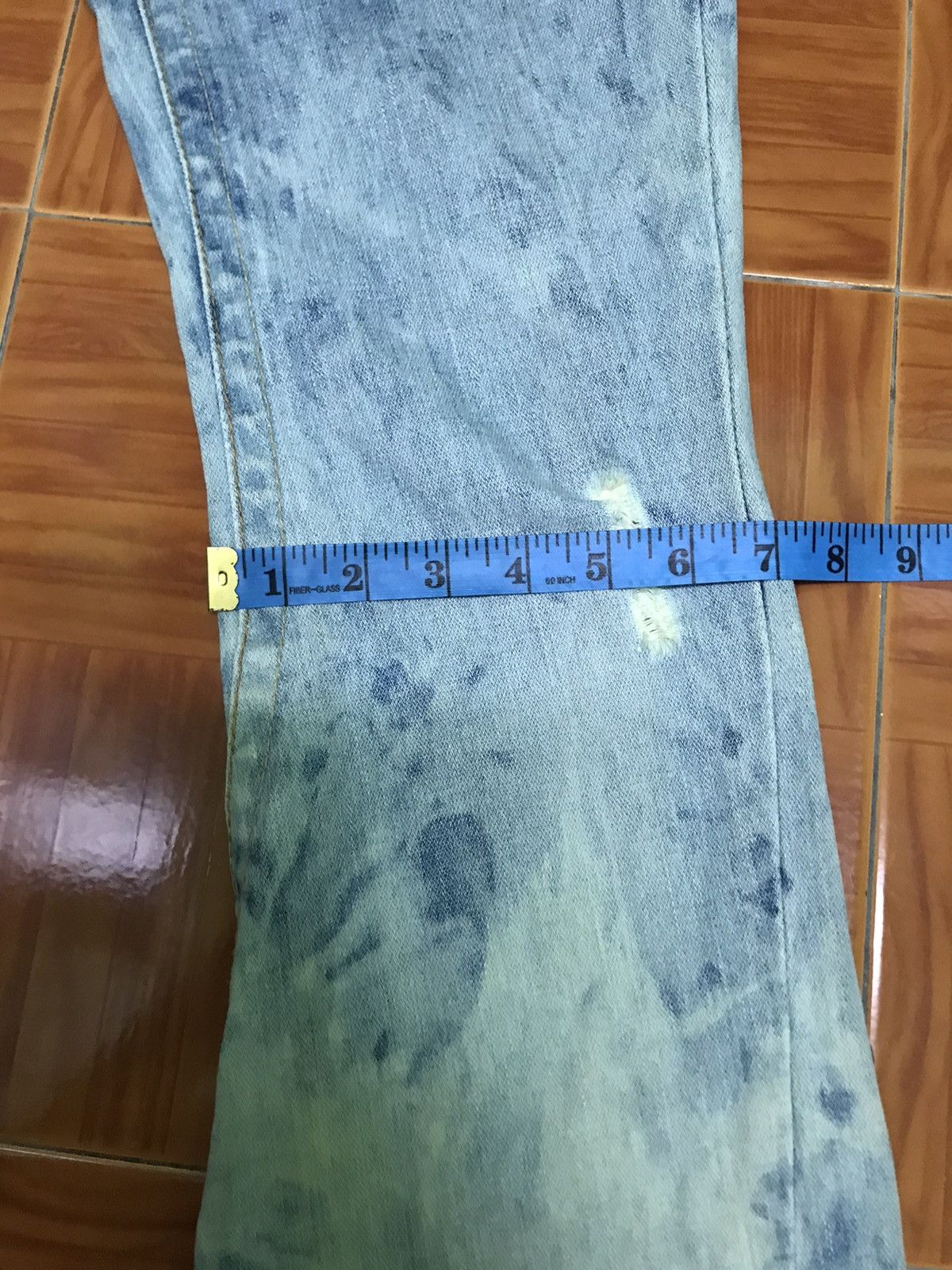 True Religion “Vintage Acid Wash Flared Jeans – Distressed Y2K Style” Size US 27 - 13 Thumbnail