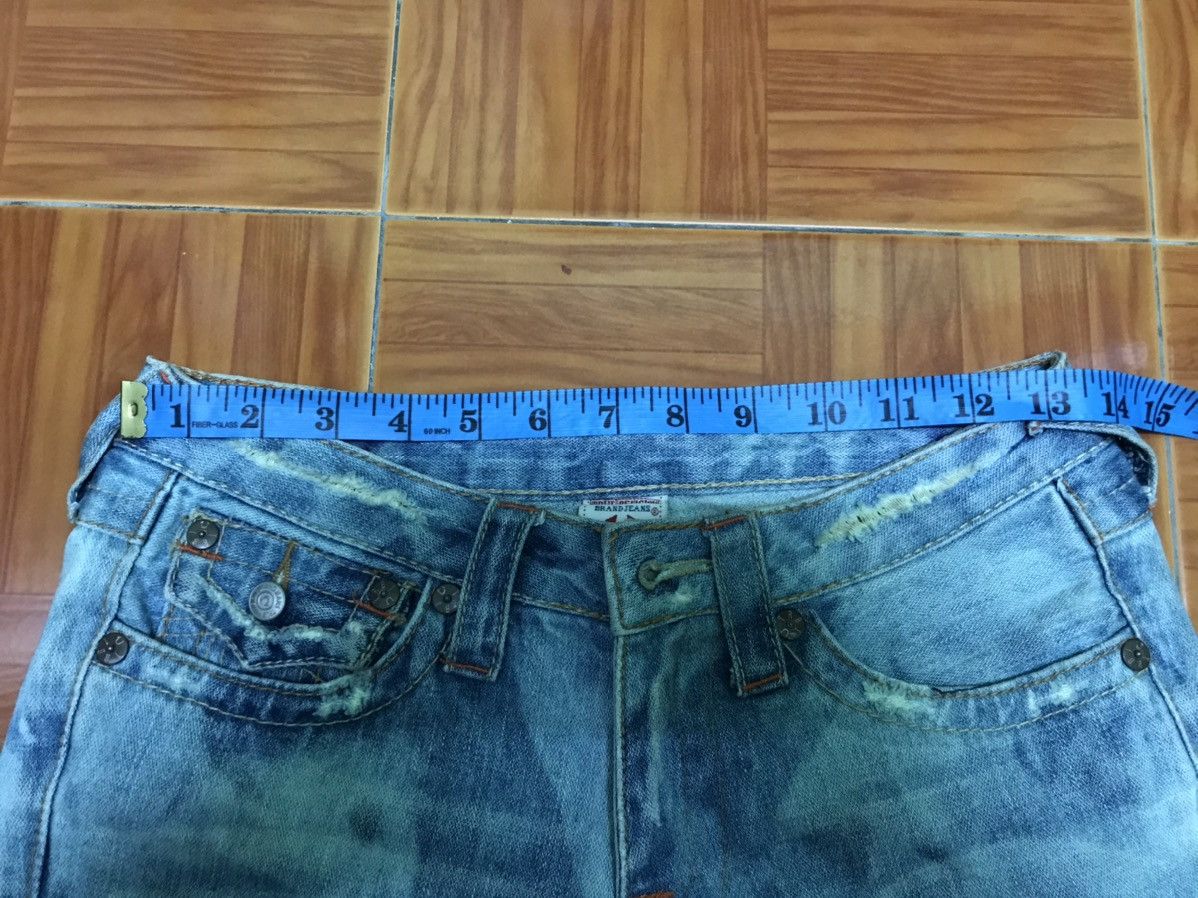 True Religion “Vintage Acid Wash Flared Jeans – Distressed Y2K Style” Size US 27 - 8 Thumbnail
