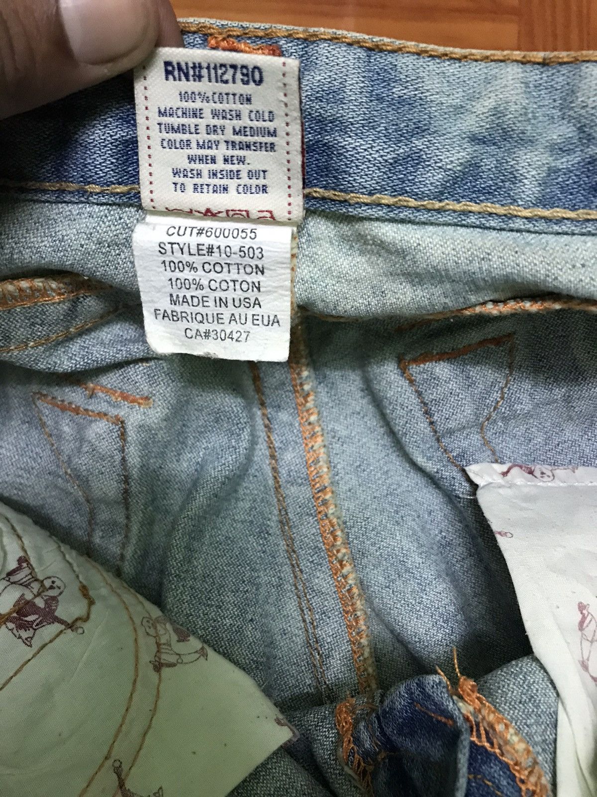 True Religion “Vintage Acid Wash Flared Jeans – Distressed Y2K Style” Size US 27 - 7 Thumbnail