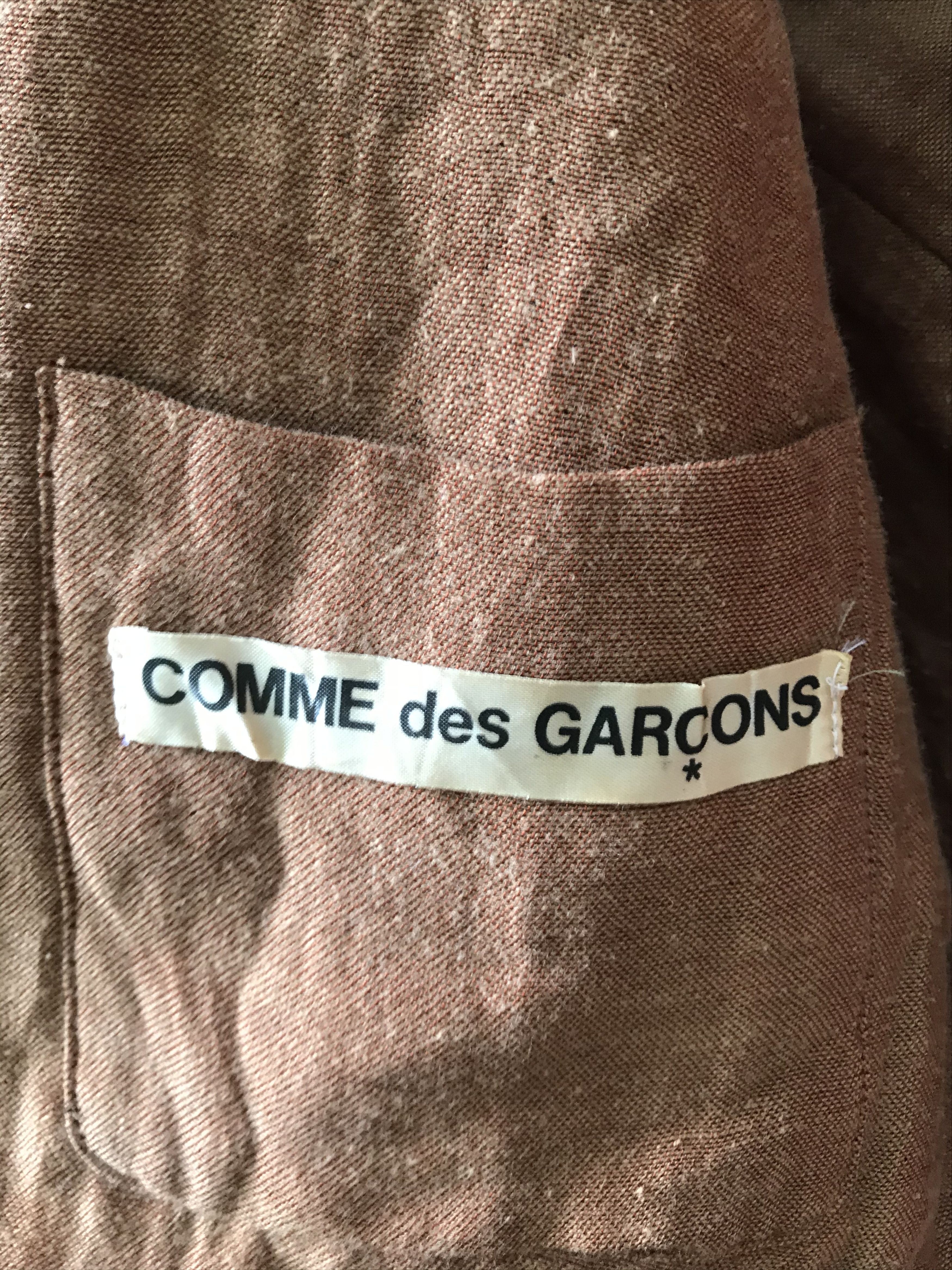 Comme des Garcons × Vintage Vintage 80’s Comme des Garcons Belt Button Less Jacket Size S / US 4 / IT 40 - 2 Thumbnail