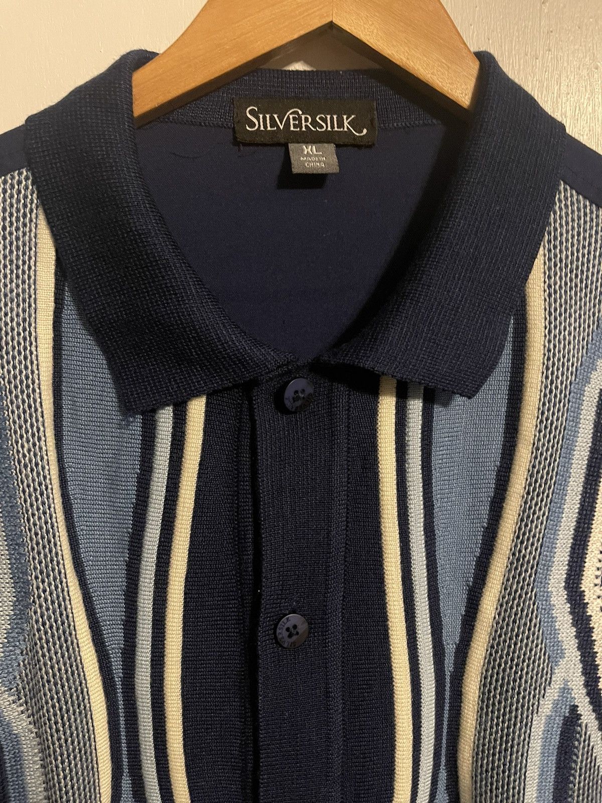 Japanese Brand × Vintage Vintage Silversilk Shirt Size US XL / EU 56 / 4 - 3 Thumbnail