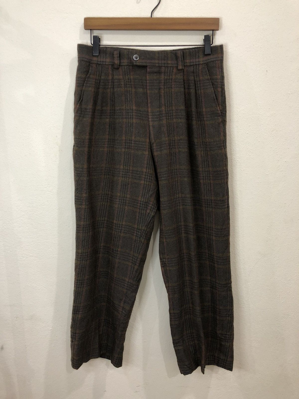 Vintage Vintage Plaid Tartan Wool Pant Size US 30 / EU 46 - 2 Thumbnail